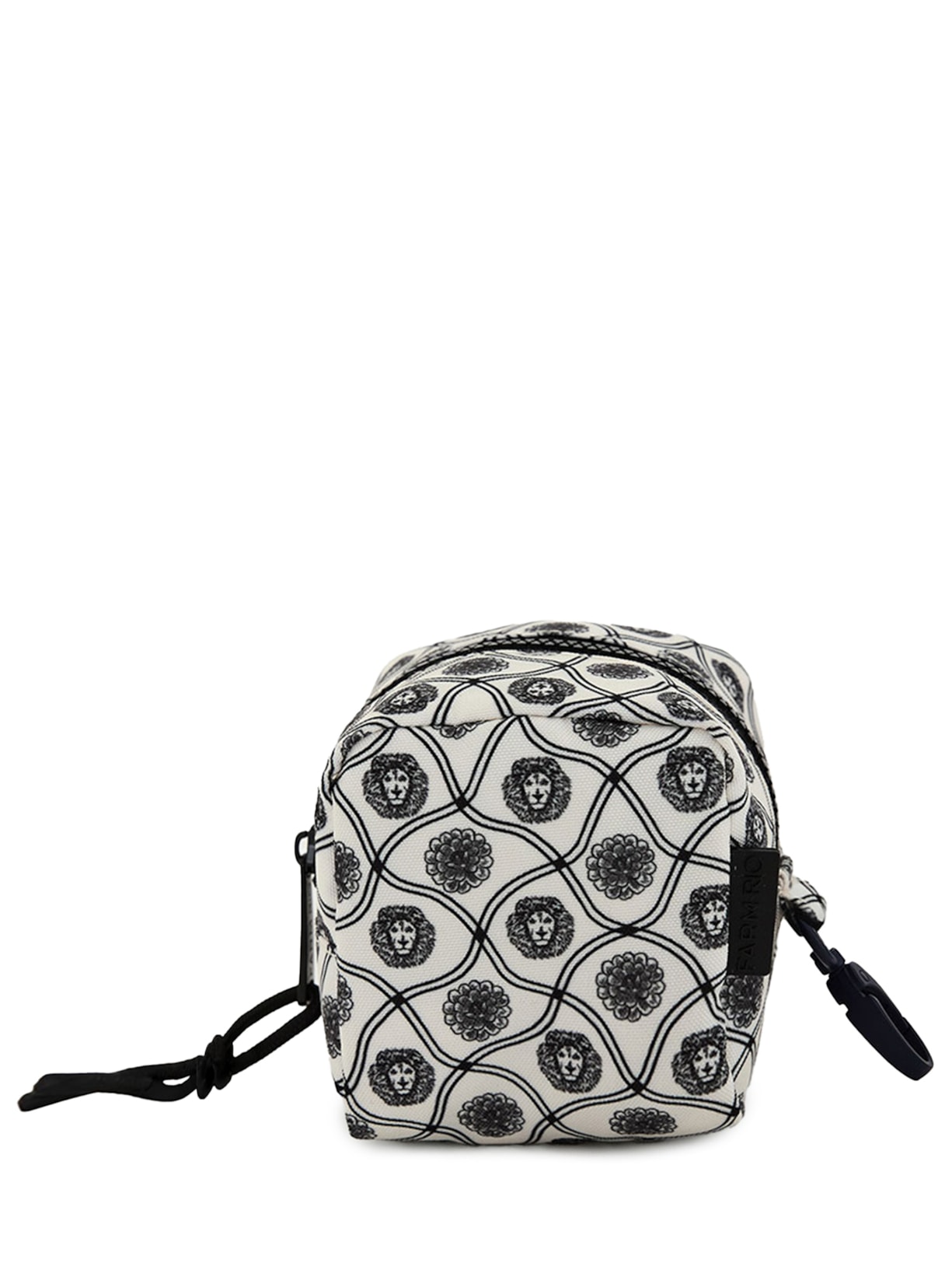 Necessaire Feminina Cacúla Padrão Leão Branco Farm Etc + Matte Leão