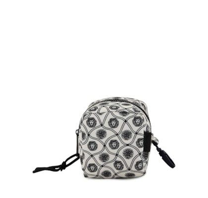 Necessaire Feminina Cacúla Padrão Leão - Branco