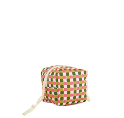 Necessaire Feminina Caçula Quadriculado - Verde