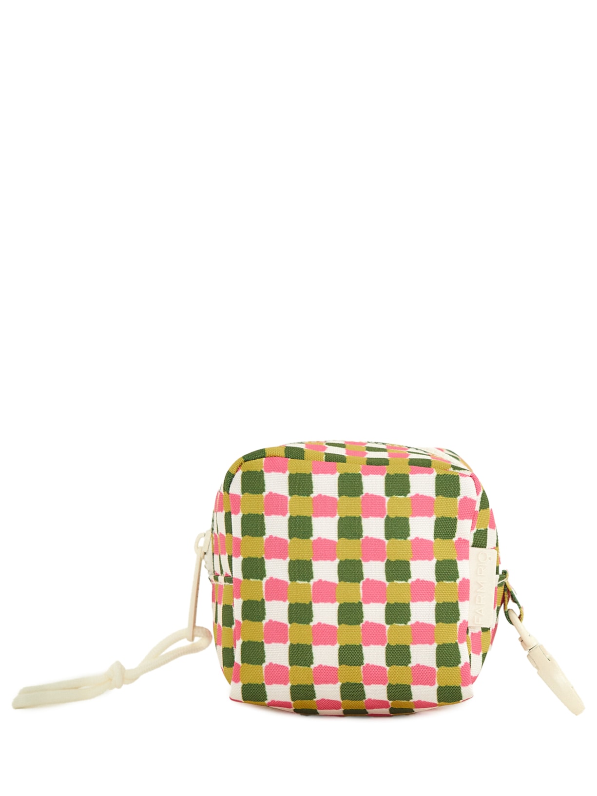 Necessaire Feminina Caçula Quadriculado Verde Farm Etc