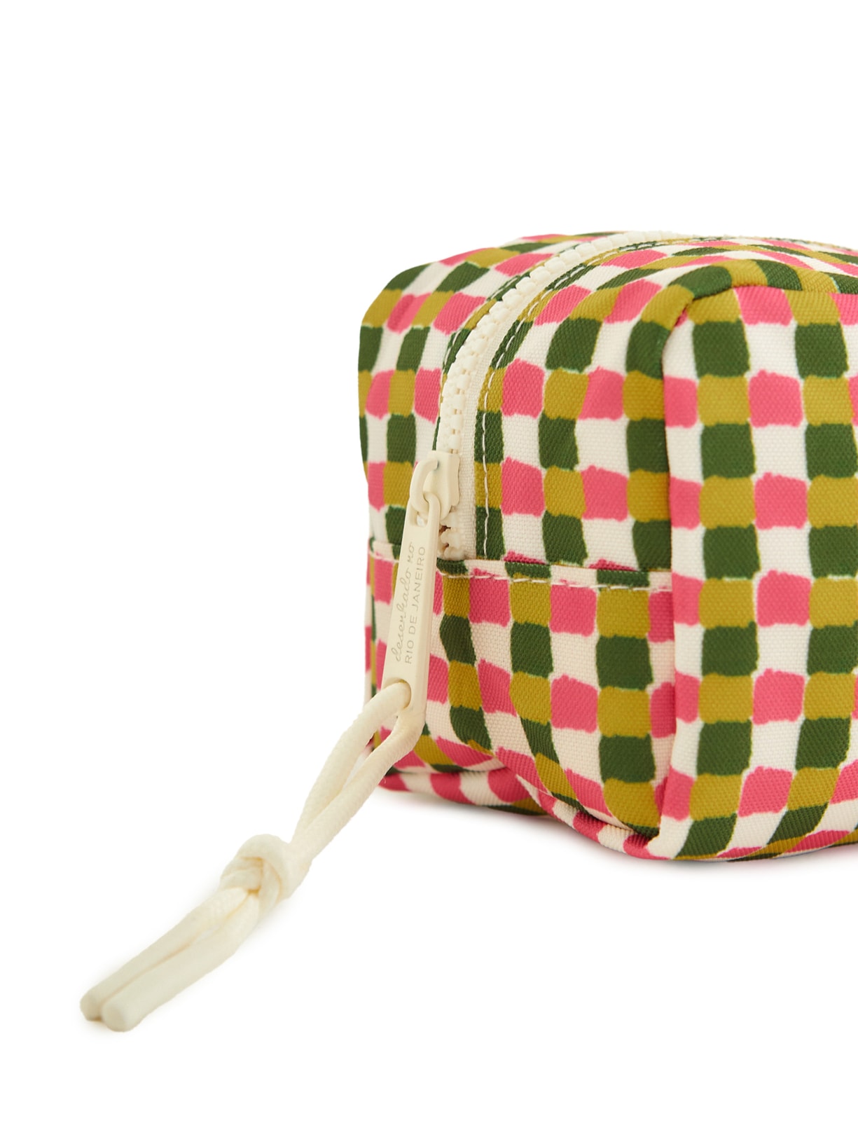 Necessaire Feminina Caçula Quadriculado Verde Farm Etc