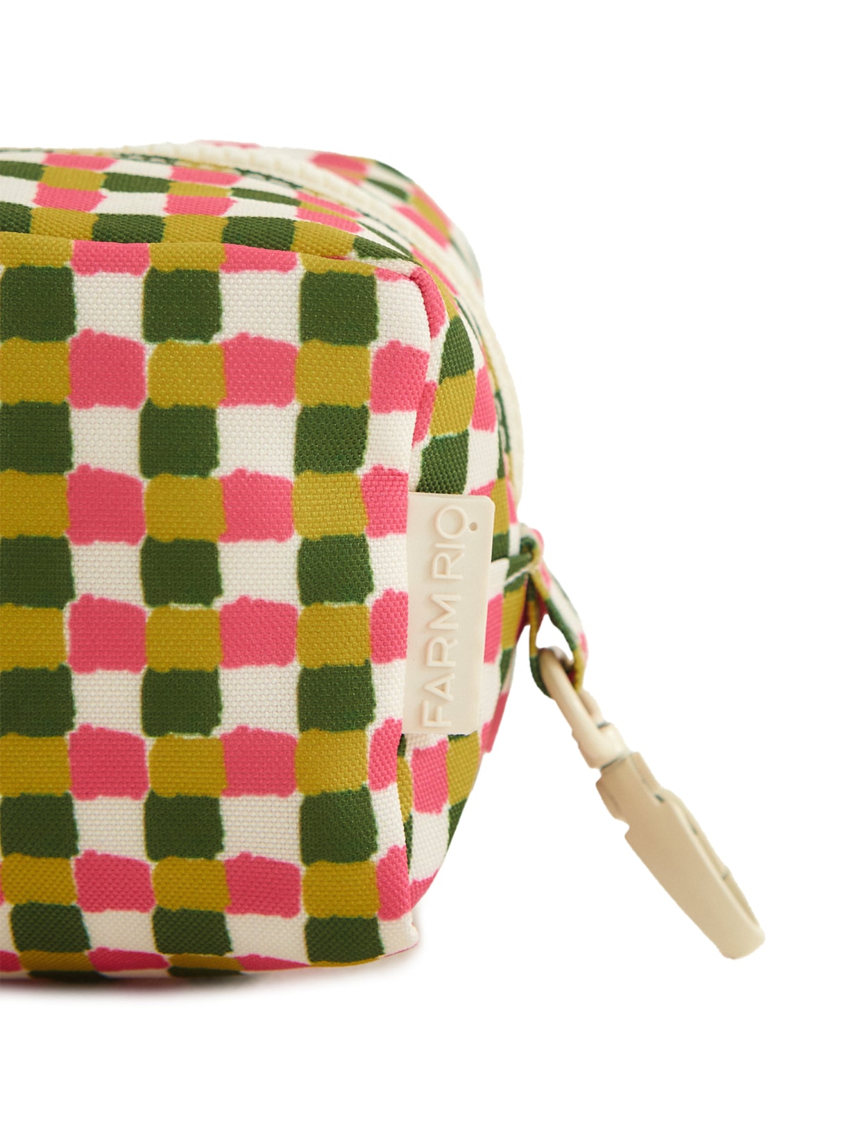 Necessaire Feminina Caçula Quadriculado Verde Farm Etc