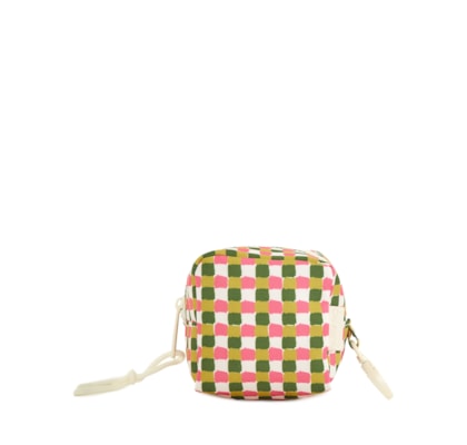 Necessaire Feminina Caçula Quadriculado - Verde