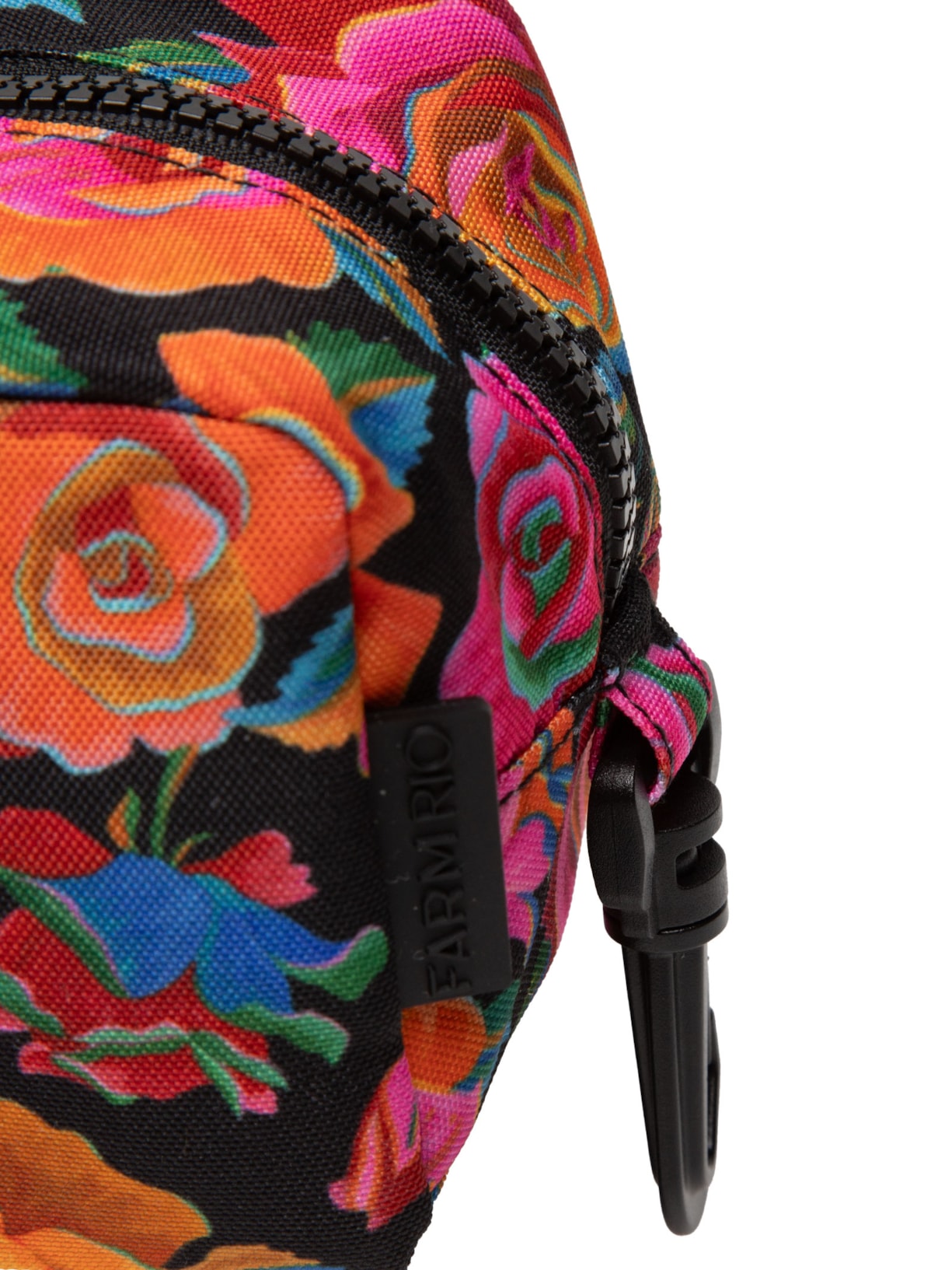 Necessaire Feminina Caçula Rosas Pintadas Preto Farm Etc