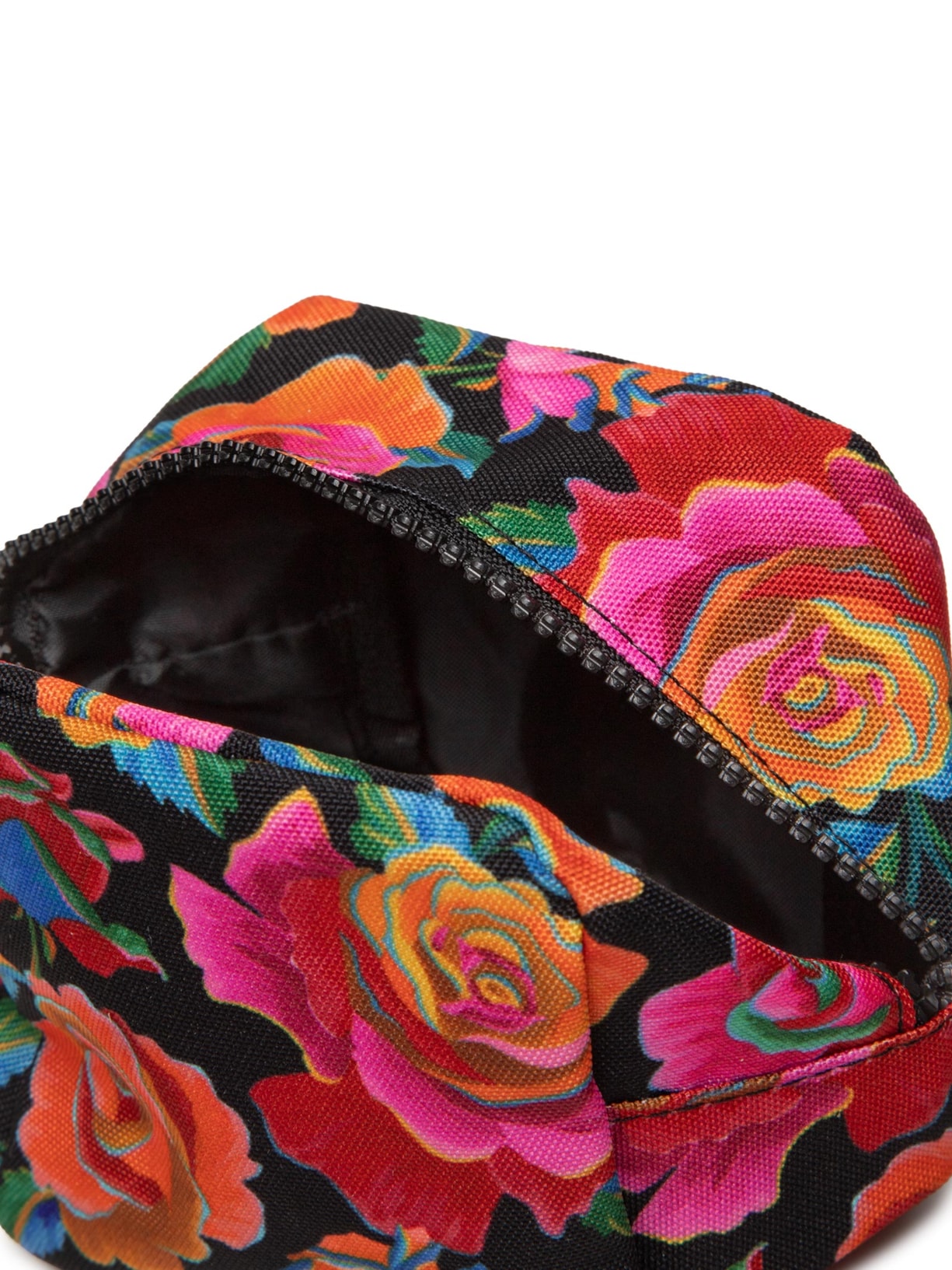 Necessaire Feminina Caçula Rosas Pintadas Preto Farm Etc