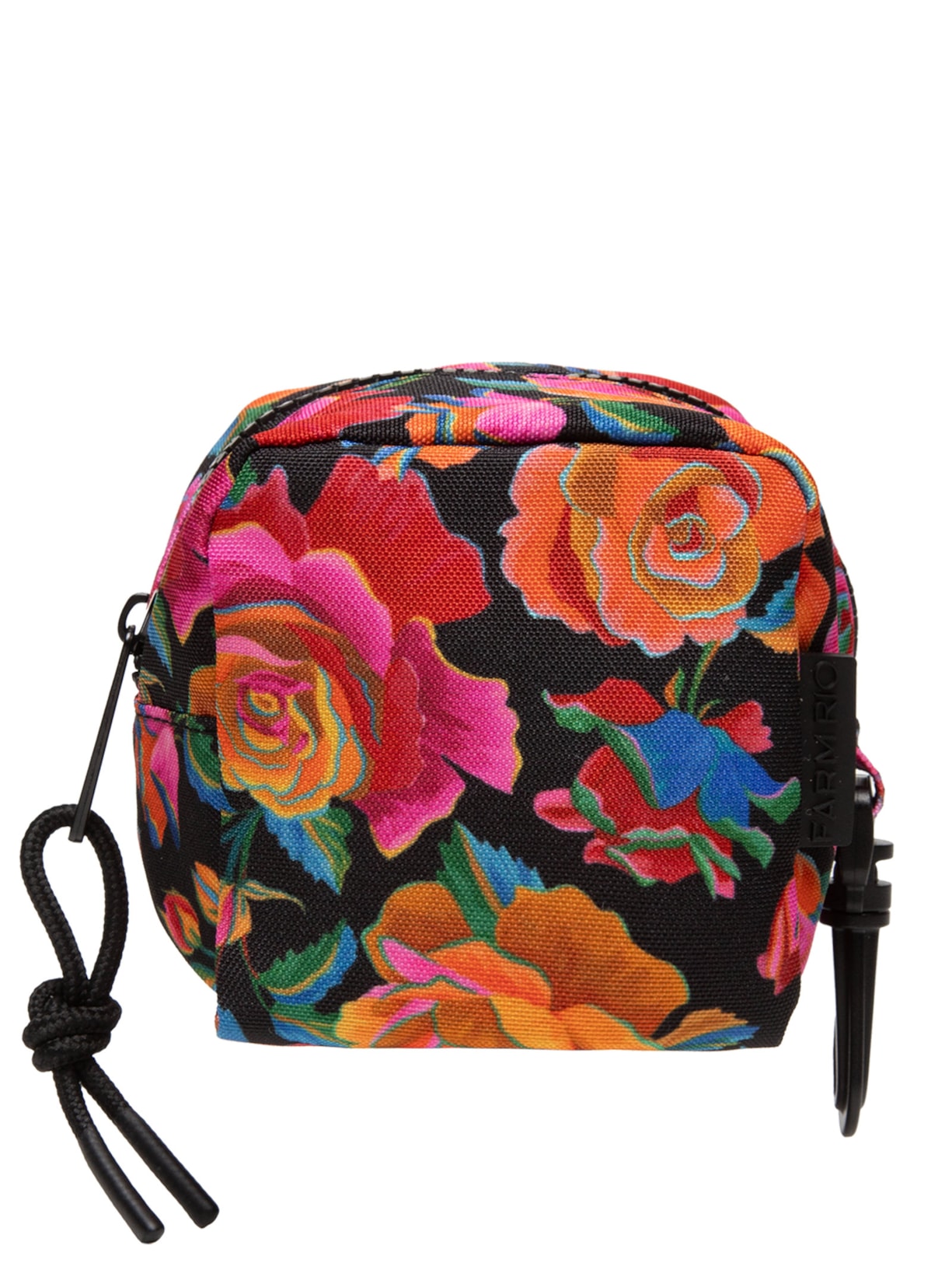 Necessaire Feminina Caçula Rosas Pintadas Preto Farm Etc