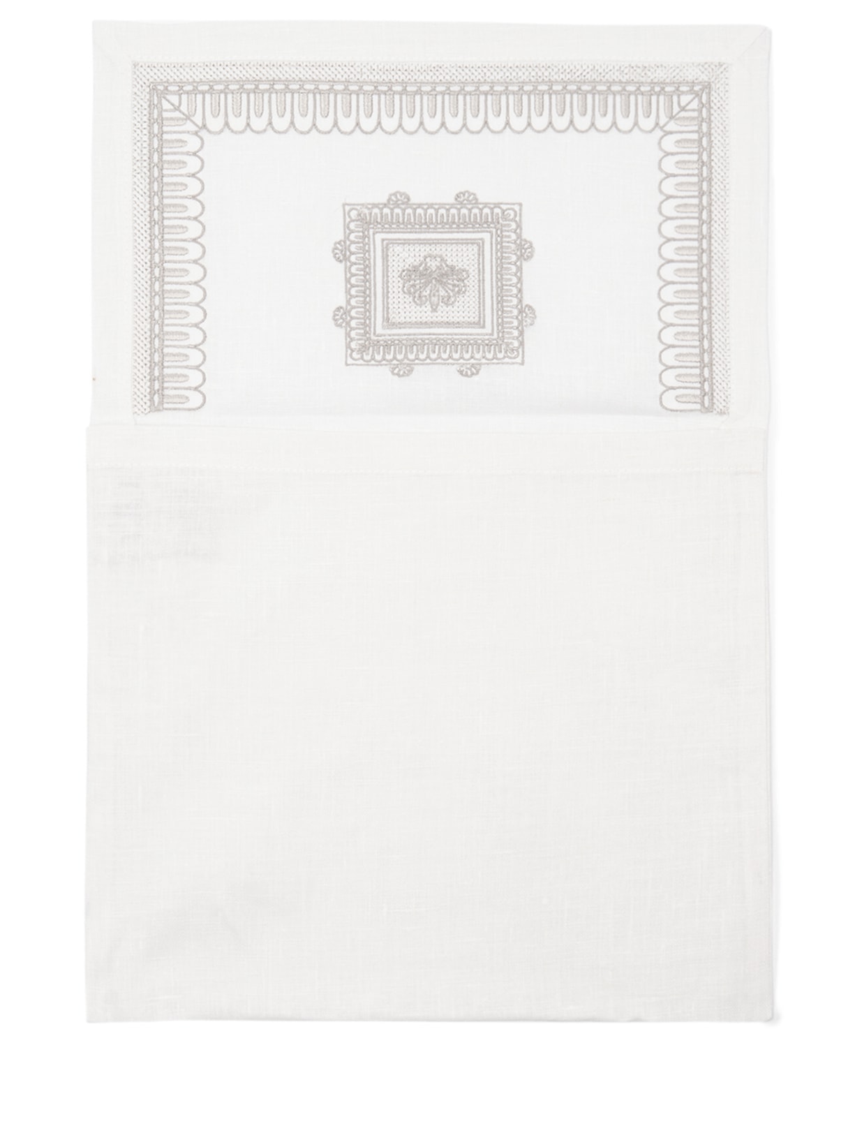 Necessaire Feminina Em Linho Branco '2Home