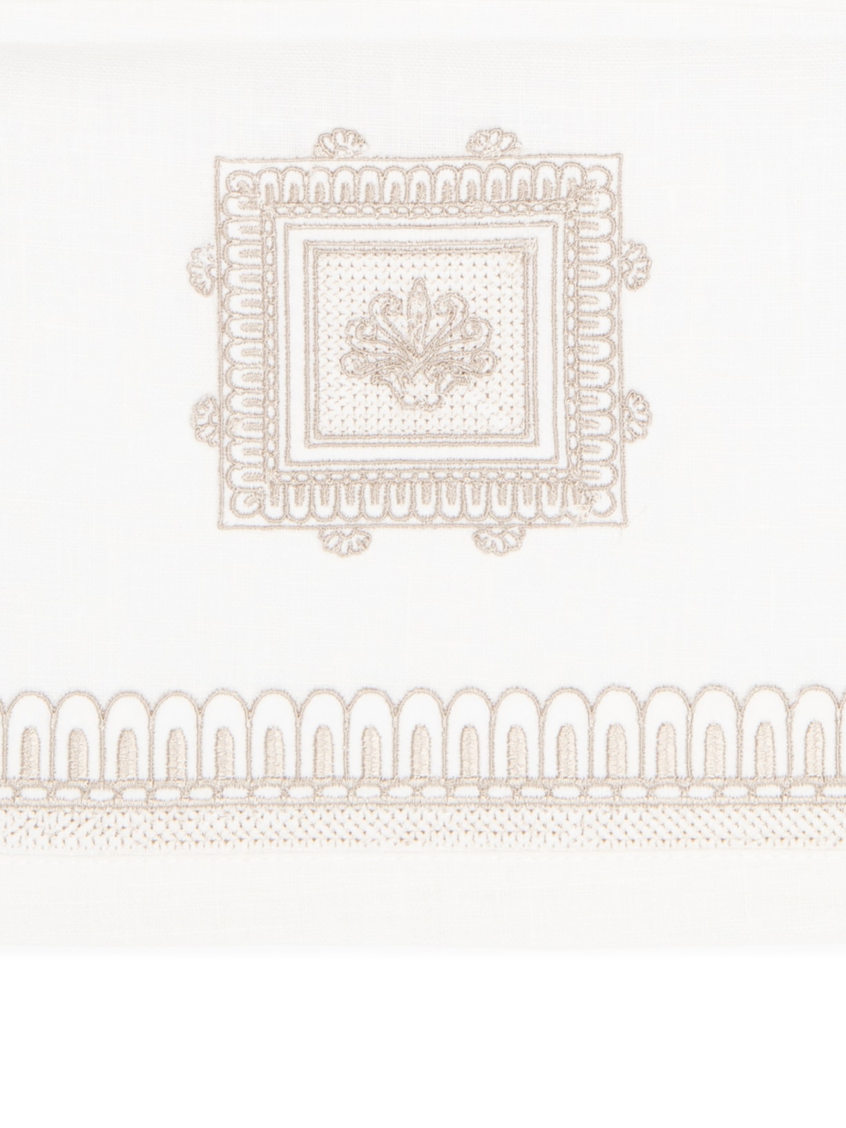 Necessaire Feminina Em Linho Branco '2Home