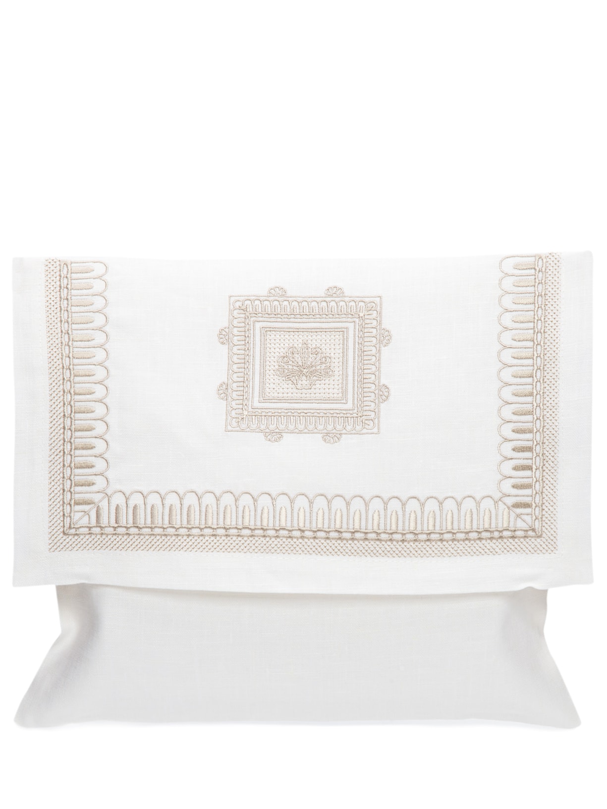 Necessaire Feminina Em Linho - Branco