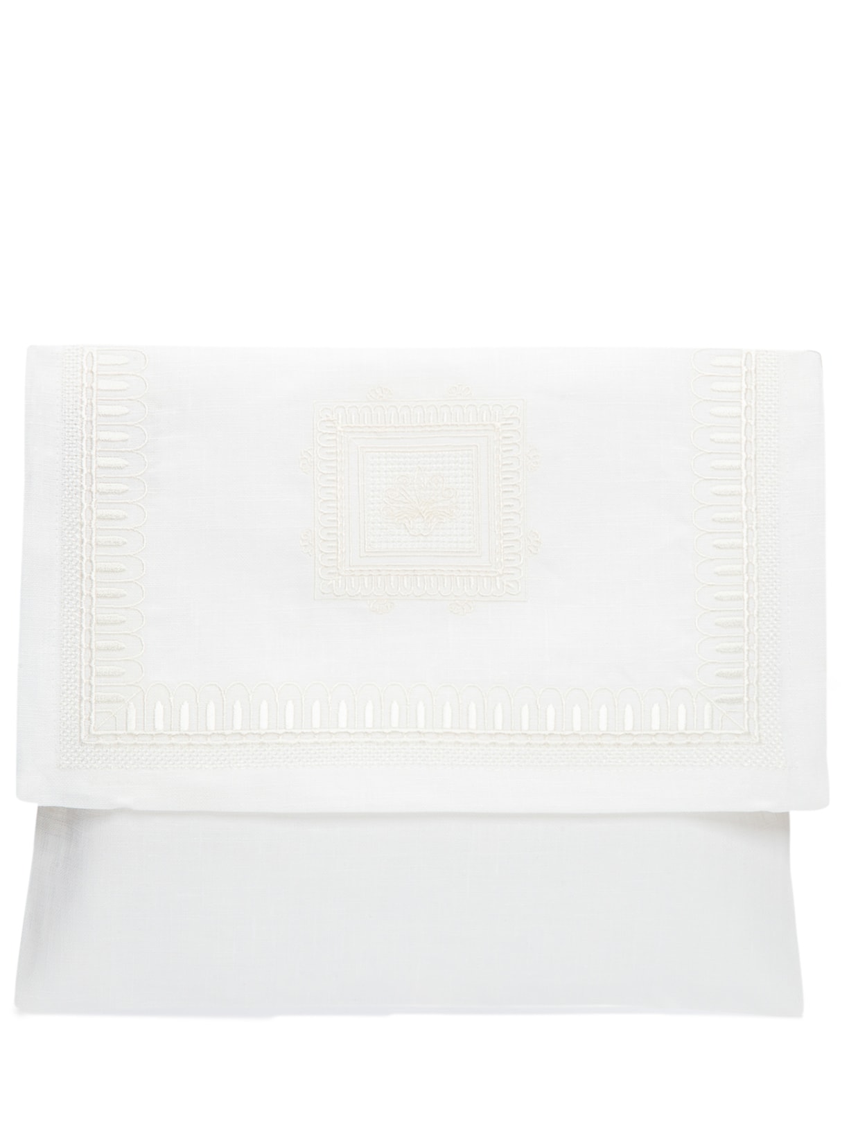 Necessaire Feminina Em Linho - Branco