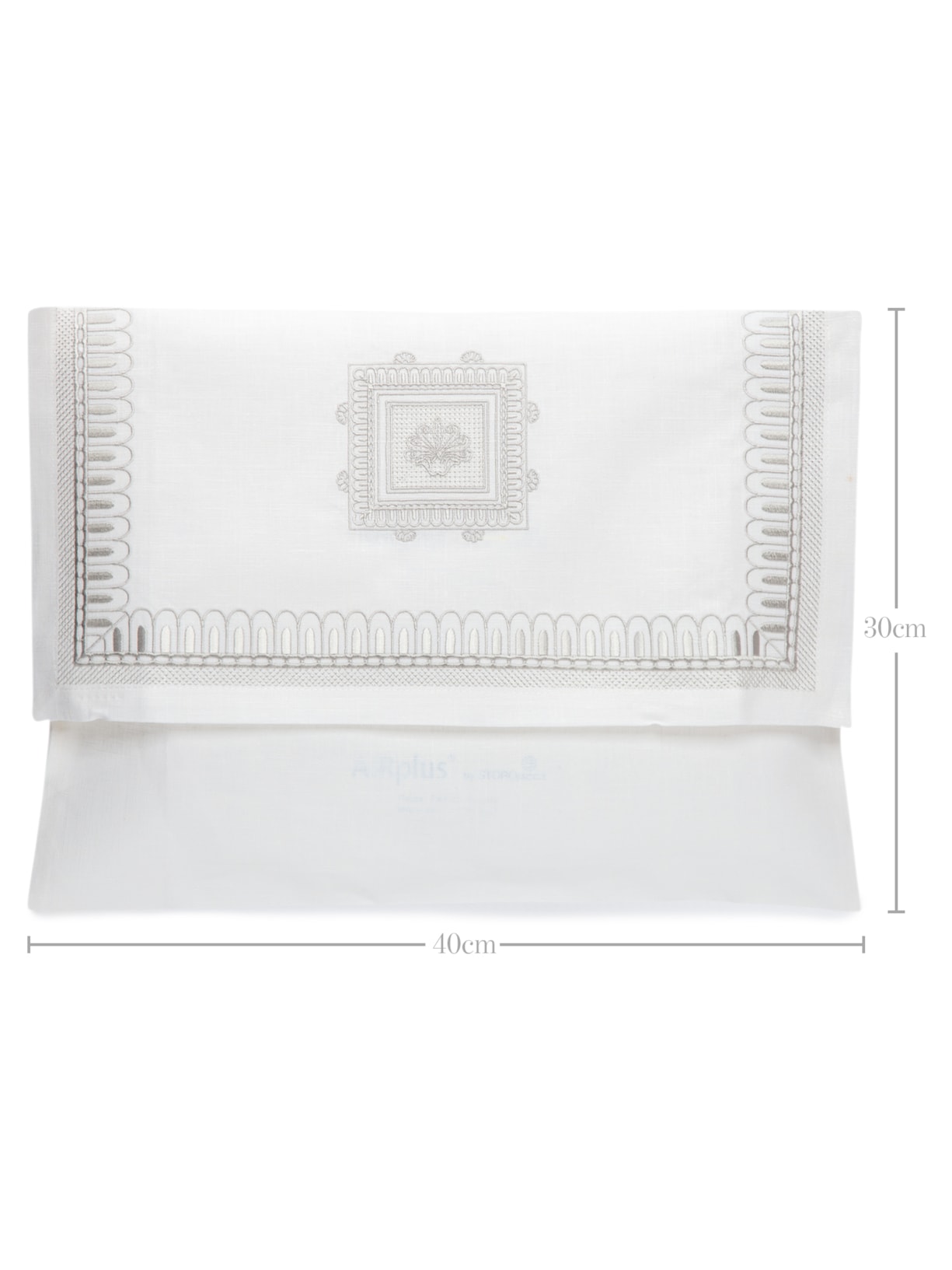 Necessaire Feminina Em Linho Branco '2Home