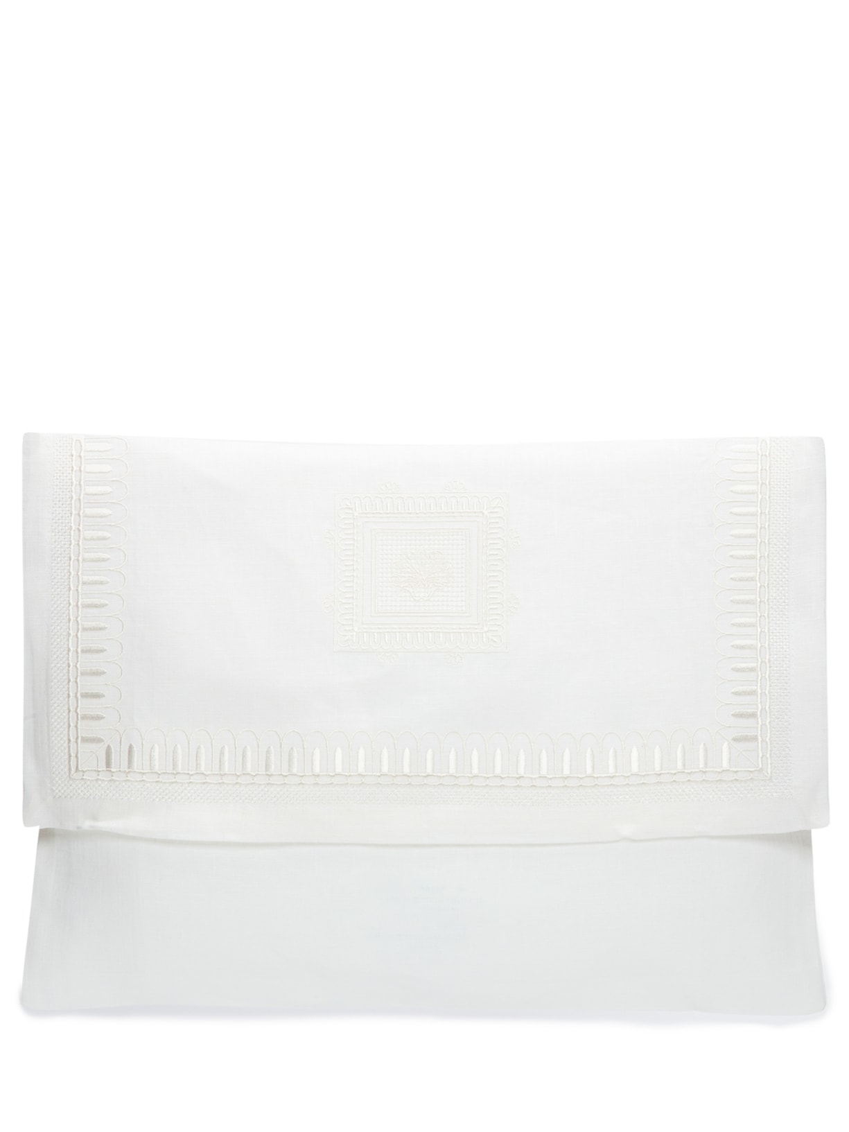 Necessaire Feminina Em Linho - Branco