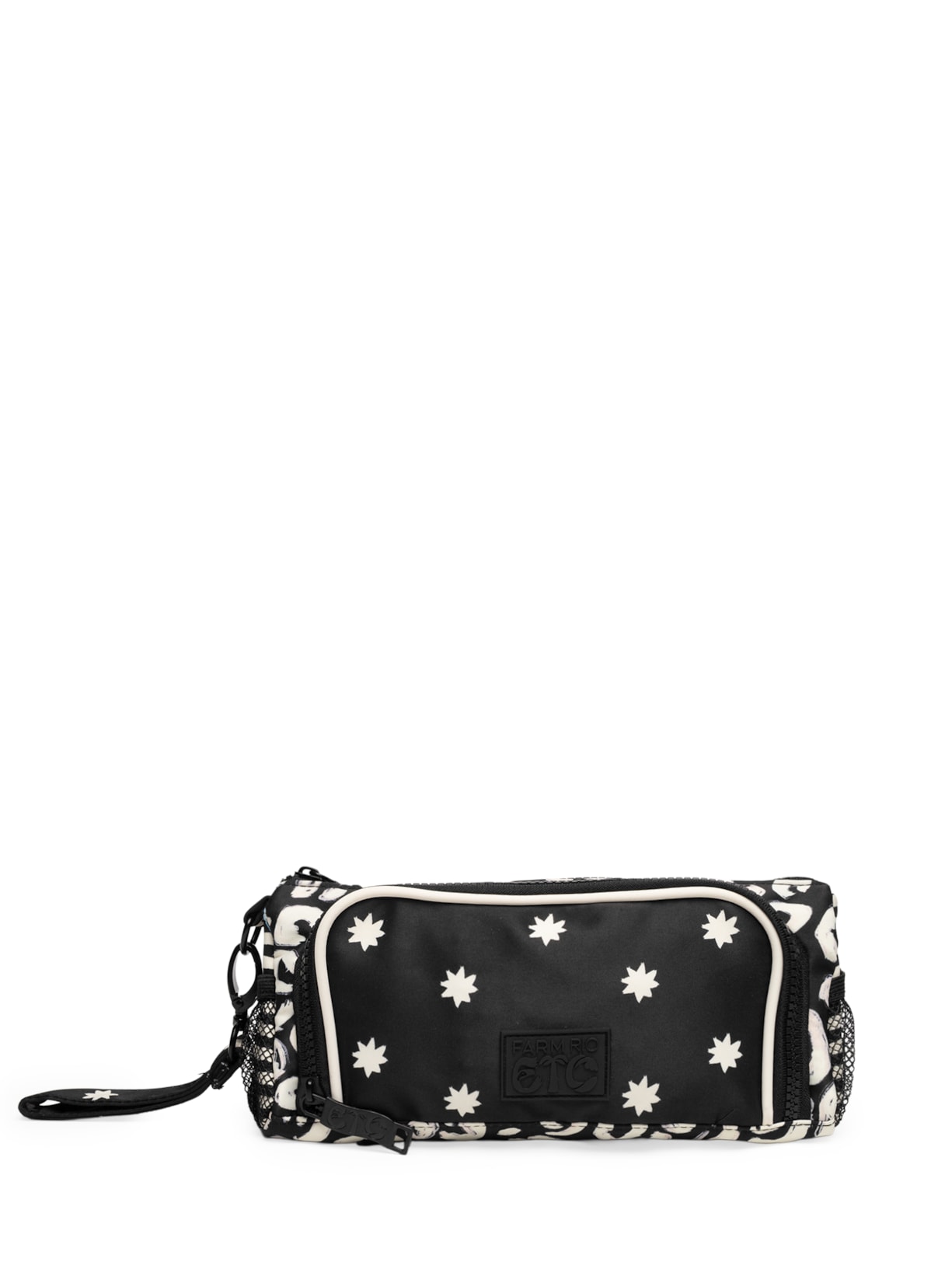 Necessaire Feminina Estrelado Preto Farm Etc
