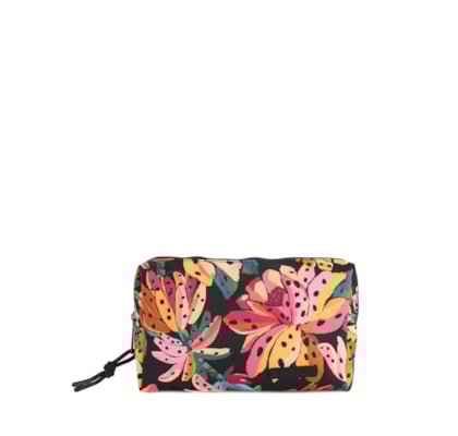 Necessaire Feminina Maxi Ora Bolas Flor De Banana - Preto