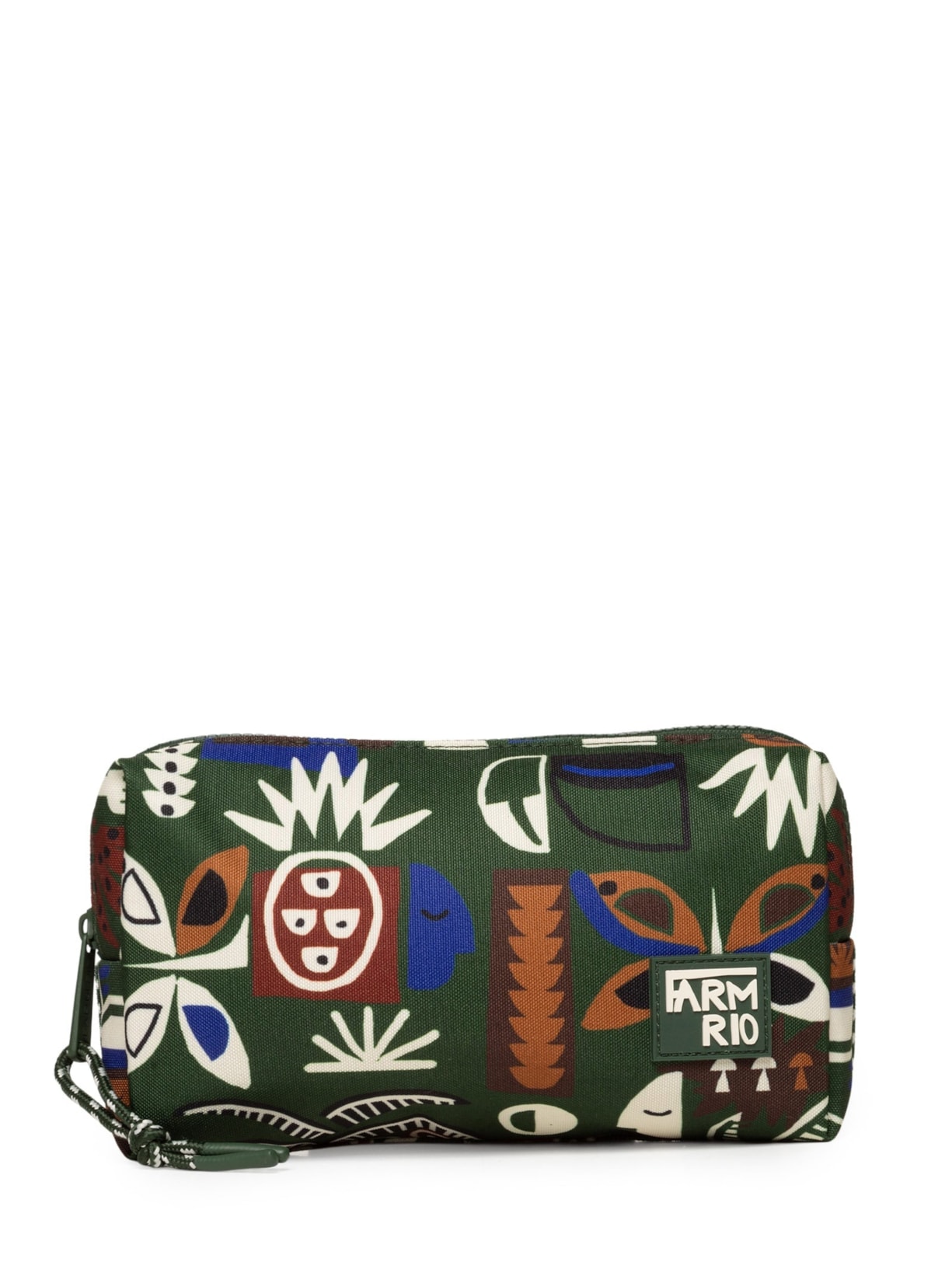 Necessaire Feminina Maxi Ora Bolas Gráfico Tropi Verde Farm Etc