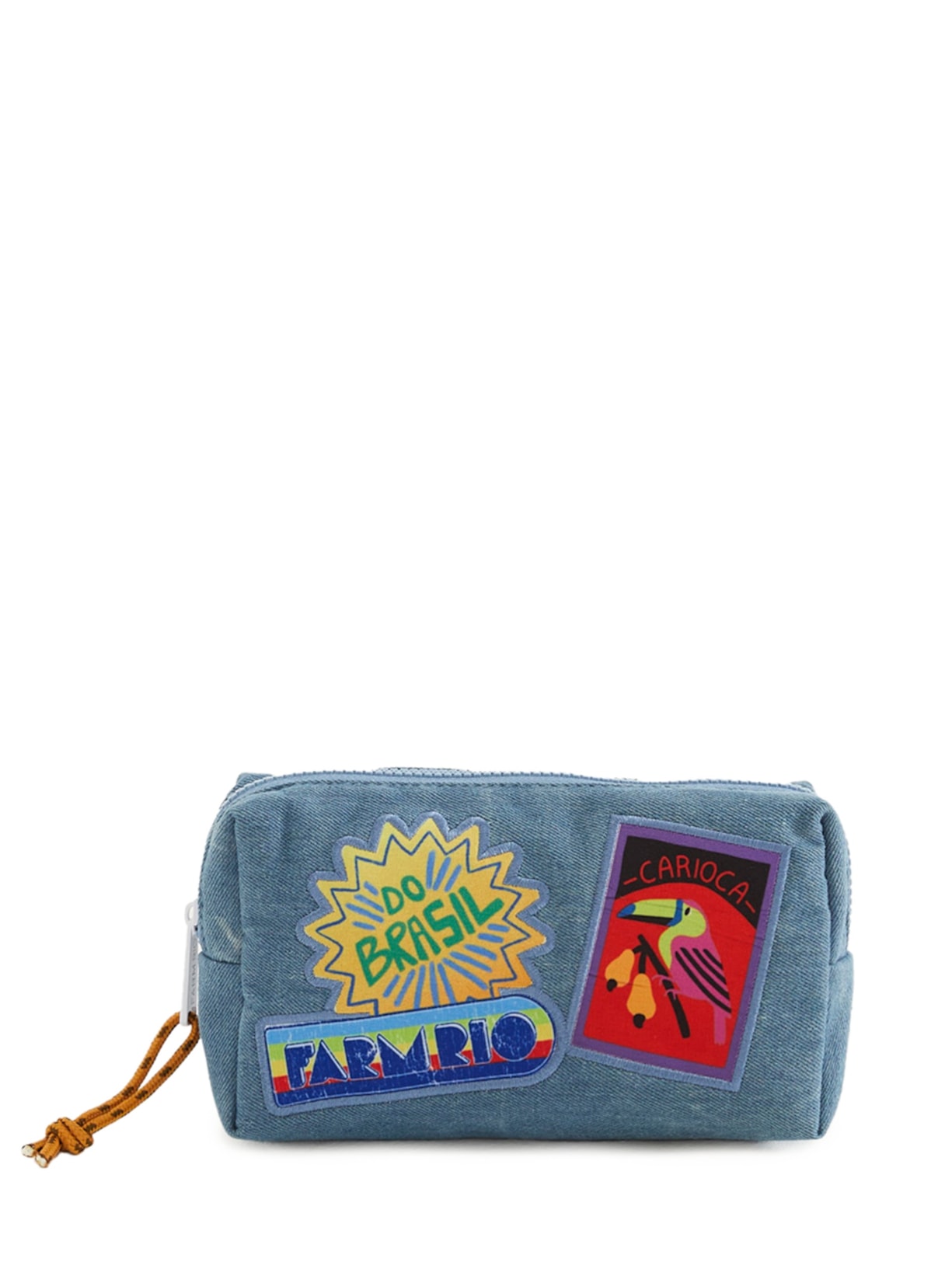 Necessaire Feminina Maxi Ora Bolas Patch Rio Jean - Azul