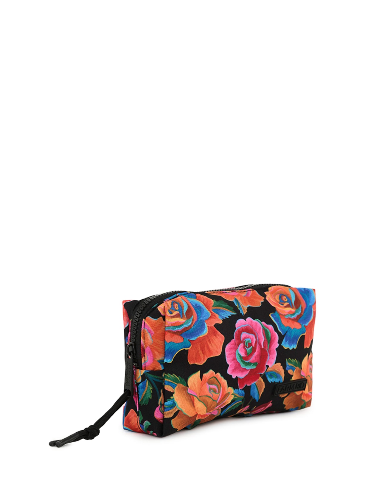 Necessaire Feminina Maxi Ora Bolas Rosas Pintadas Preto Farm Etc