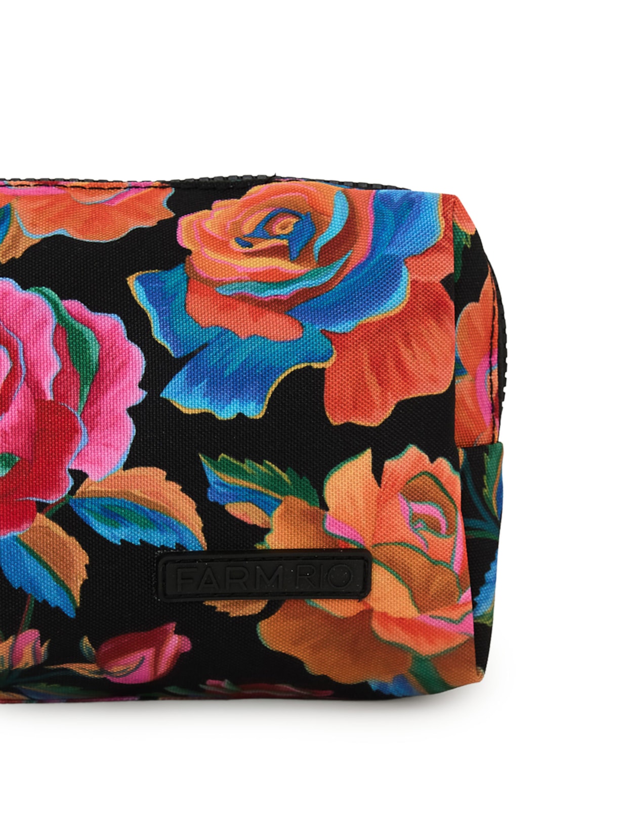Necessaire Feminina Maxi Ora Bolas Rosas Pintadas Preto Farm Etc