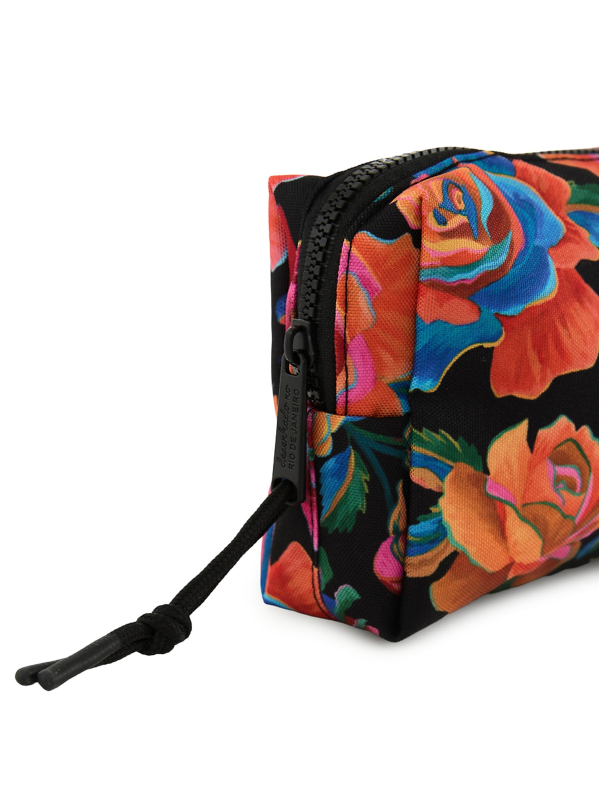 Necessaire Feminina Maxi Ora Bolas Rosas Pintadas Preto Farm Etc
