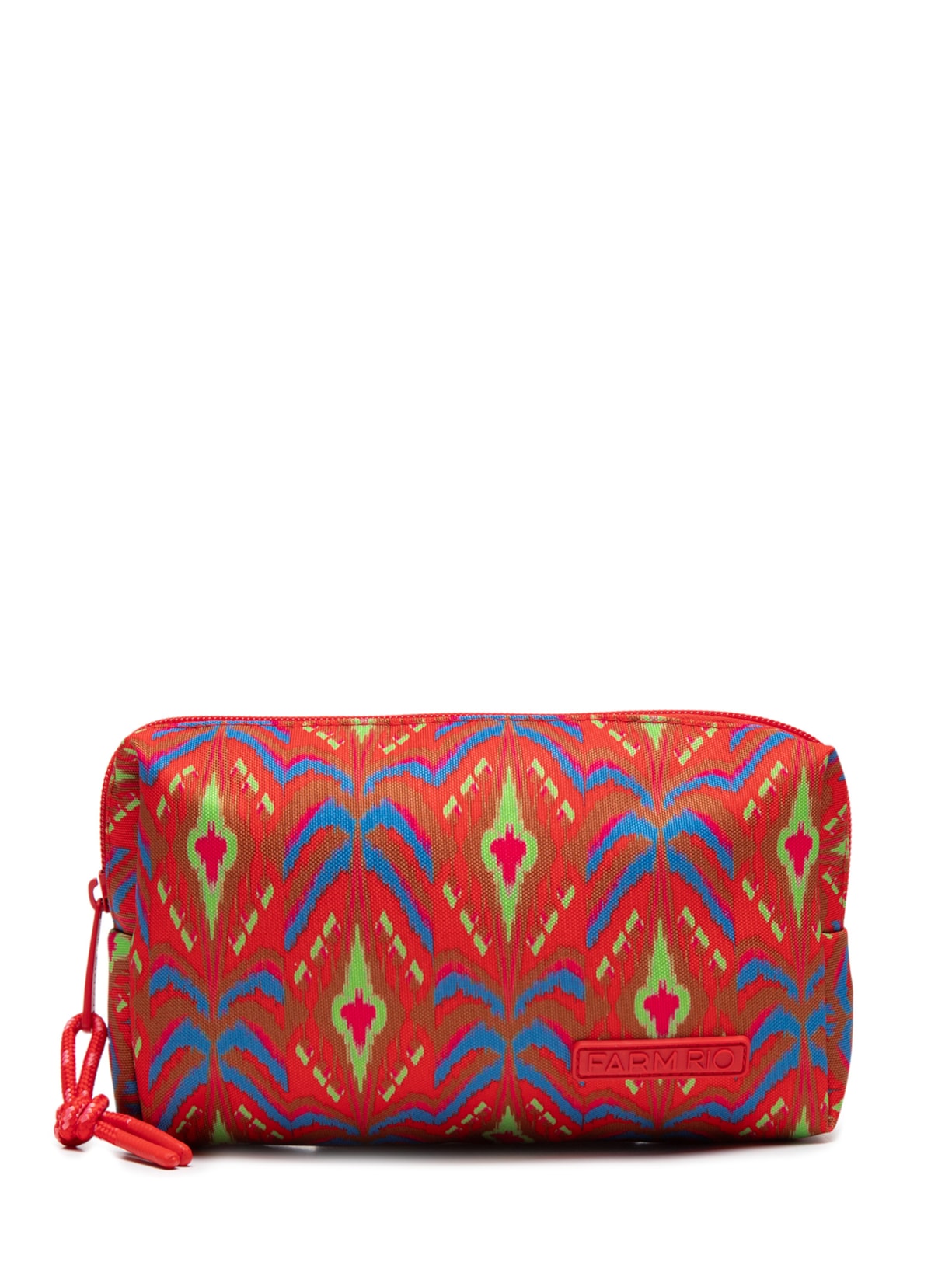 Necessaire Feminina Maxi Ora Bolas Summer Ikat - Vermelho