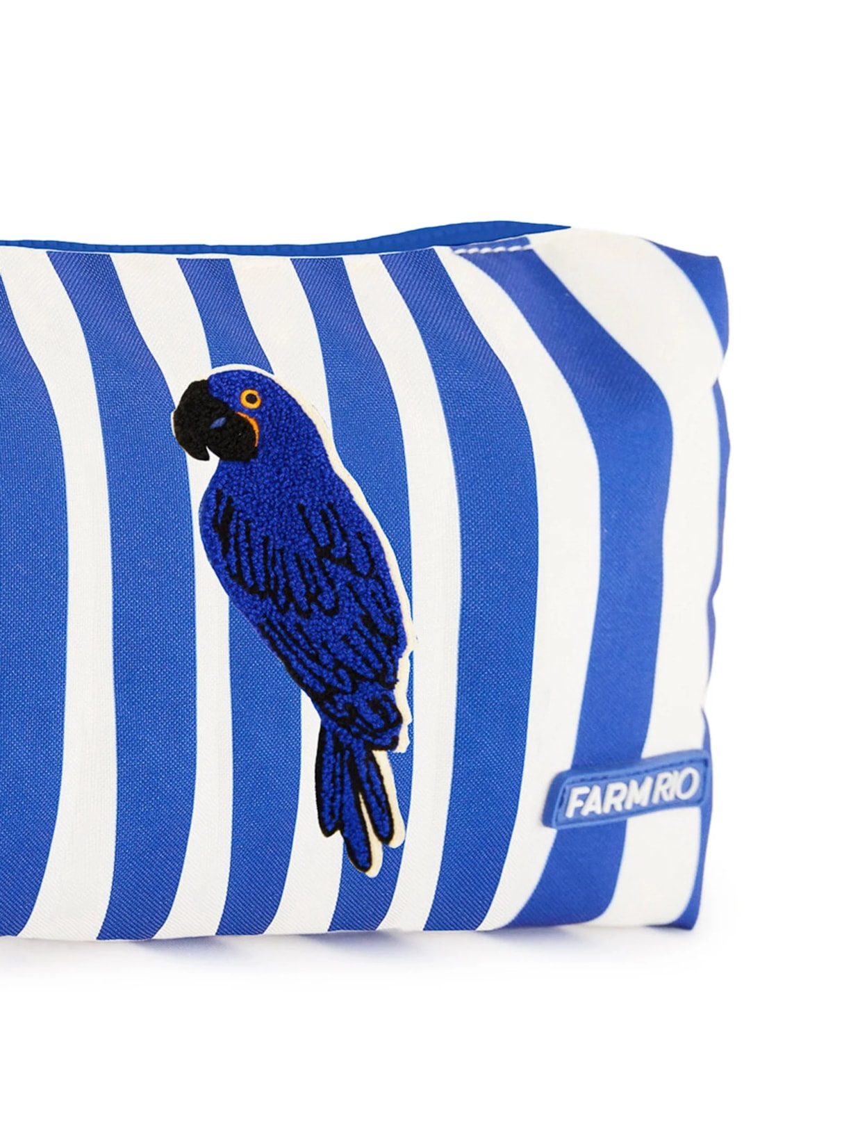 Necessaire Feminina Ora Bolas G Arara Listrada Azul Farm Etc