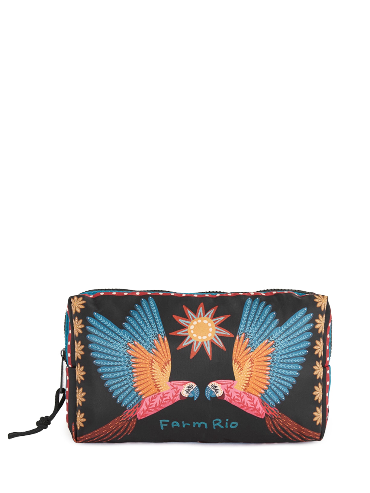 Necessaire Feminina Ora Bolas Samba Das Araras Preto Farm Etc