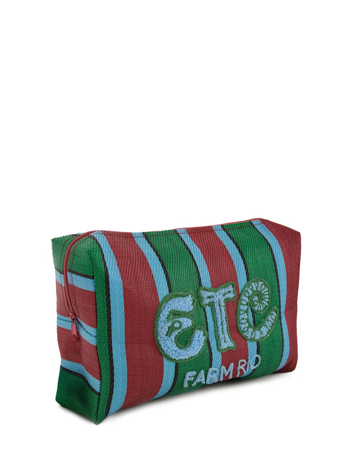 Necessaire Feminina Ráfia Multicolor Vermelho Farm Etc