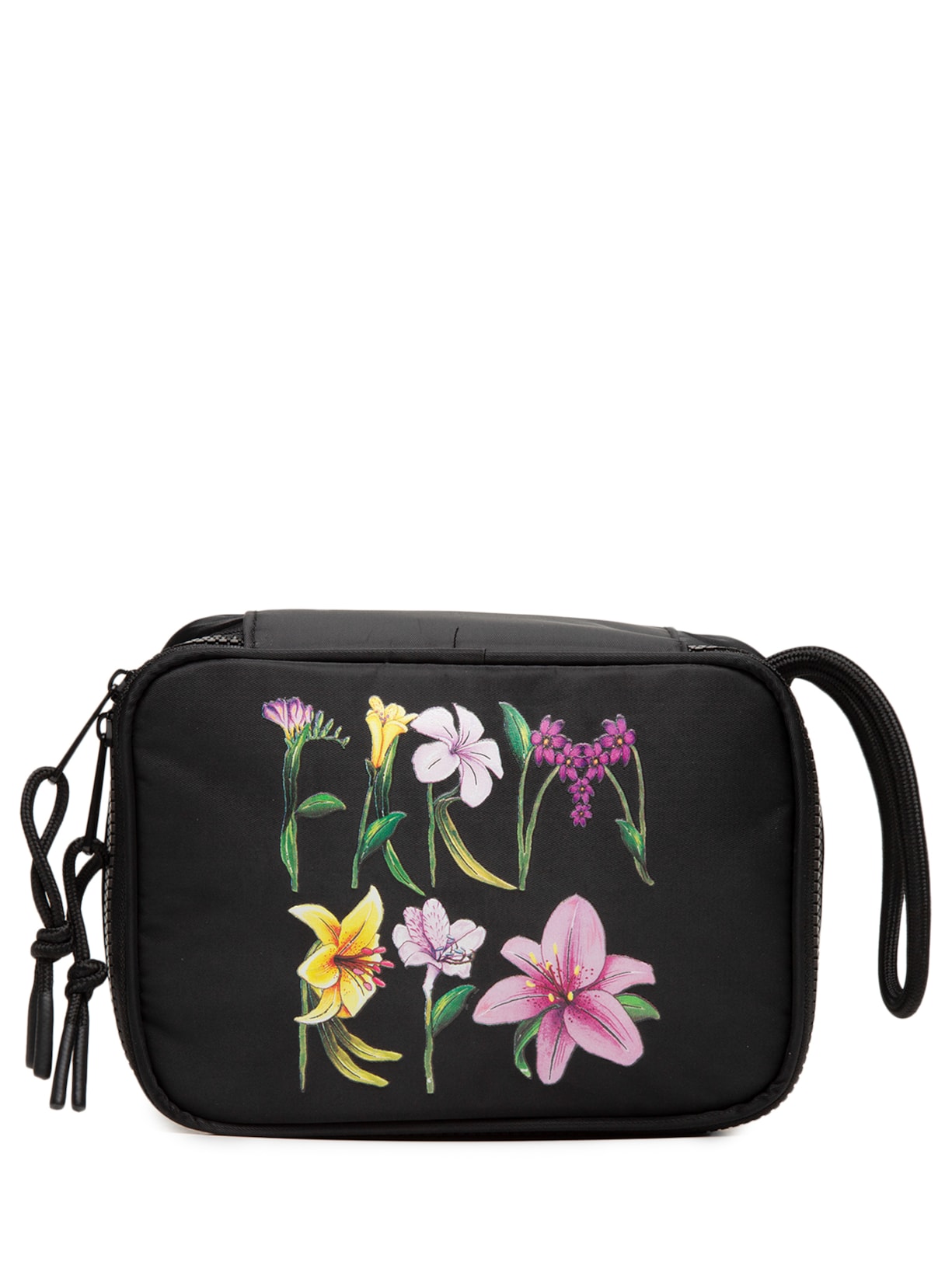 Necessaire Feminina Xerô Romance em Flor - Preto