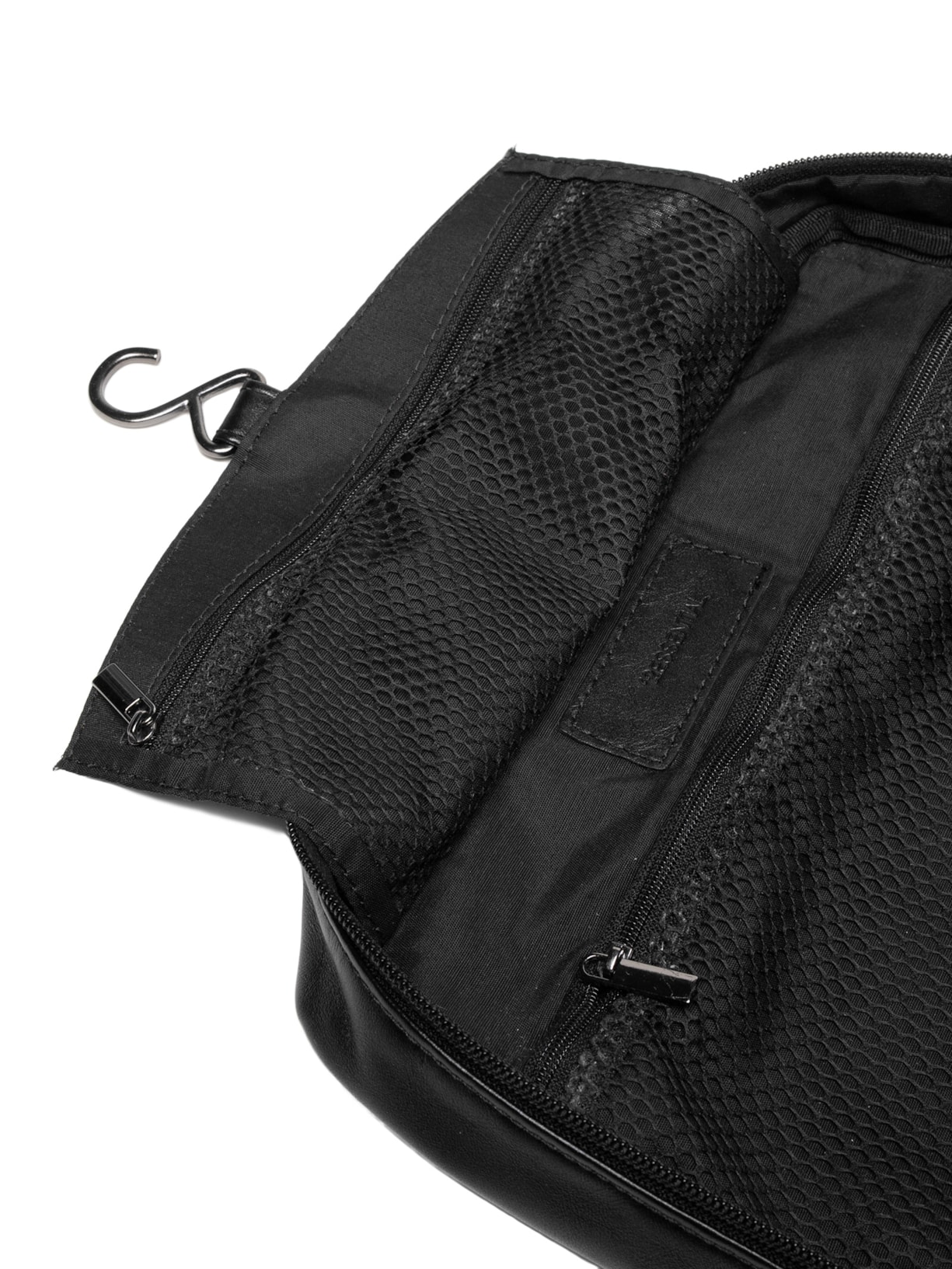 Necessaire Masculina de Viagem Grande em Couro  Preto '2 Essential