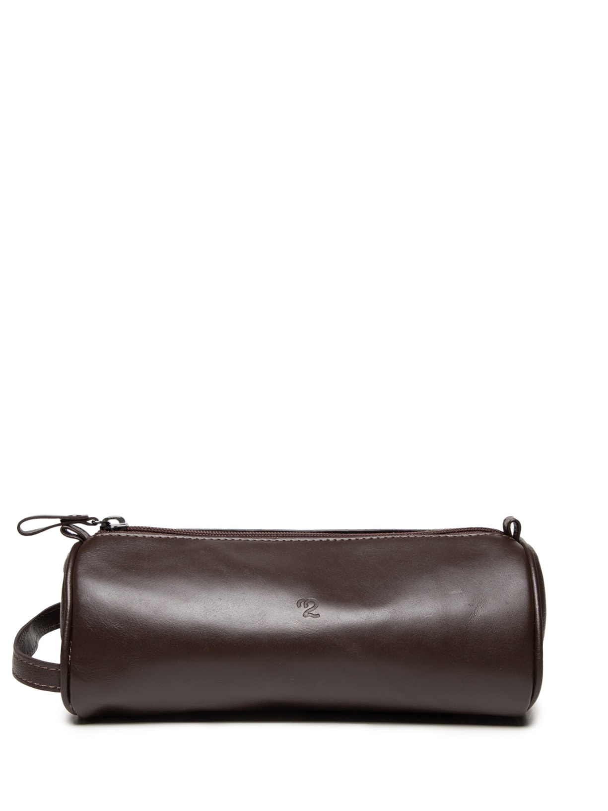 Necessaire Masculina de Viagem Média em Couro - Marrom