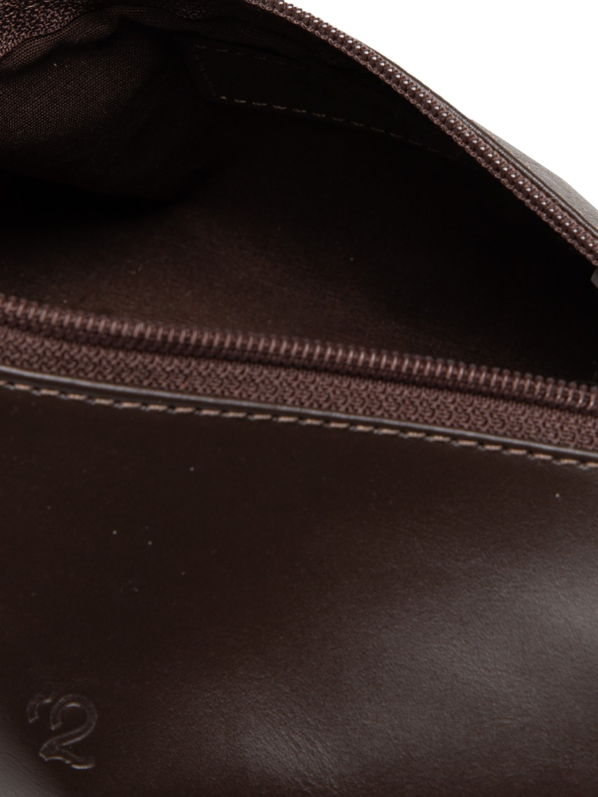 Necessaire Masculina de Viagem Média em Couro Marrom '2 Essential