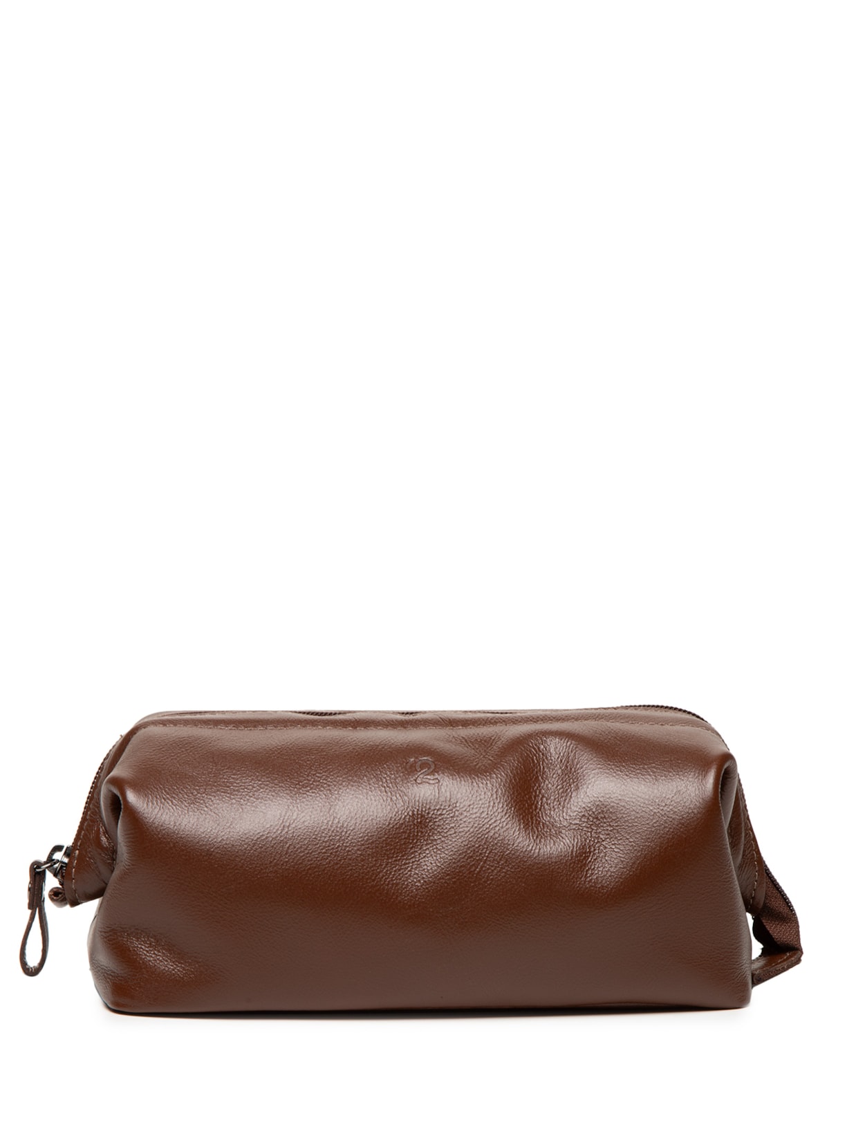 Necessaire Masculina Para Viagem Couro Legitimo - Marrom