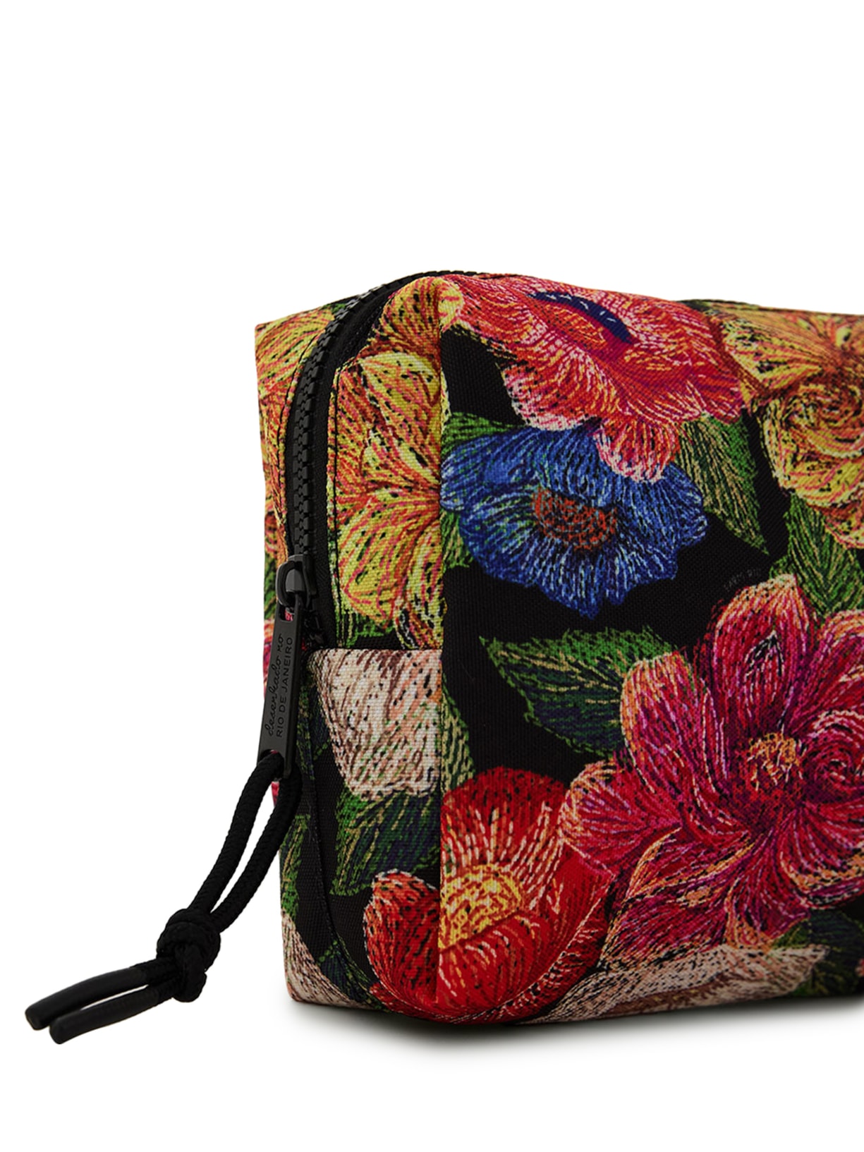 Necessaire Ora Bolas G Floral Paraíso Preto Farm Etc