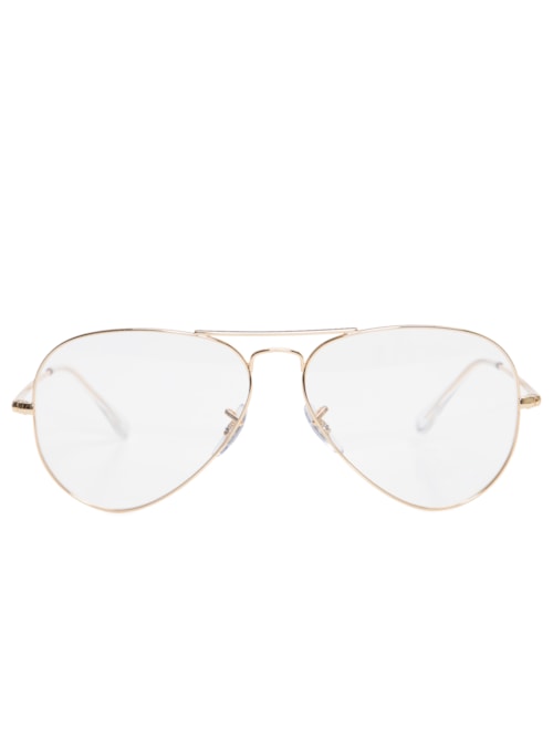 óculos De Grau Unissex Aviador - Dourado