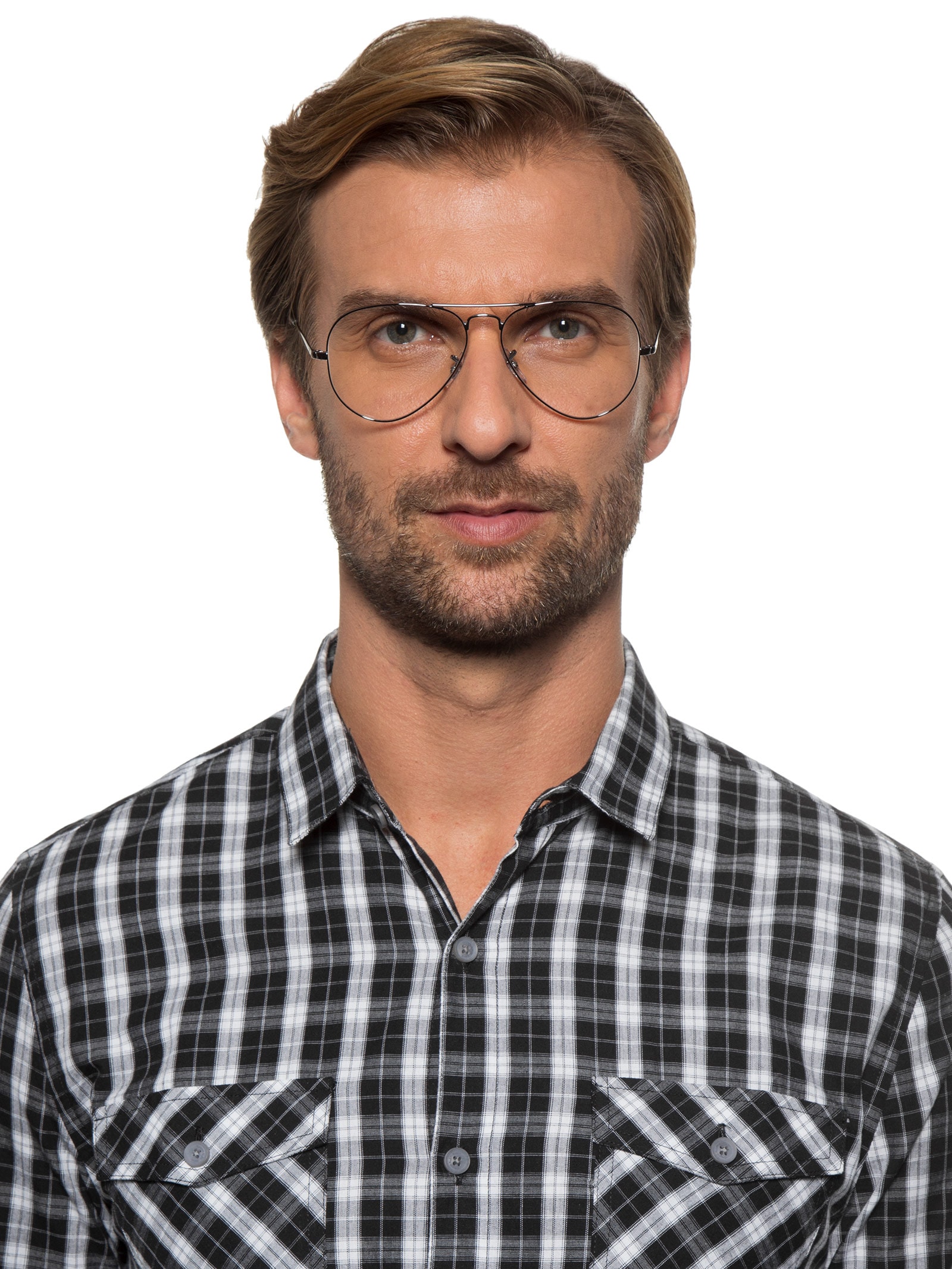 Ray-Ban - óculos De Grau Unissex Aviador - Prata Ray-Ban - óculos De Grau Unissex Aviador - Prata