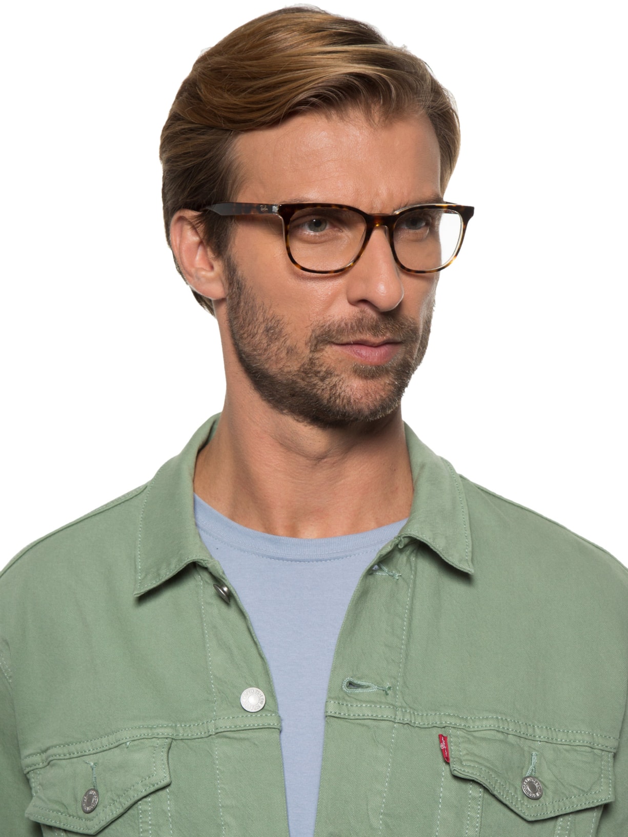 Óculos De Grau Unissex Quadrado Marrom Ray-ban