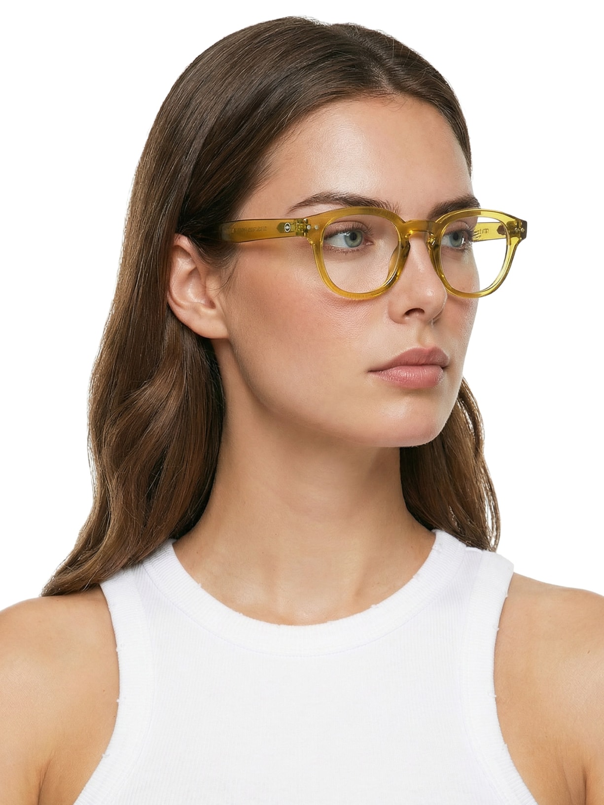 Óculos de Grau Unissex Reading Retro Square Amarelo Izipizi