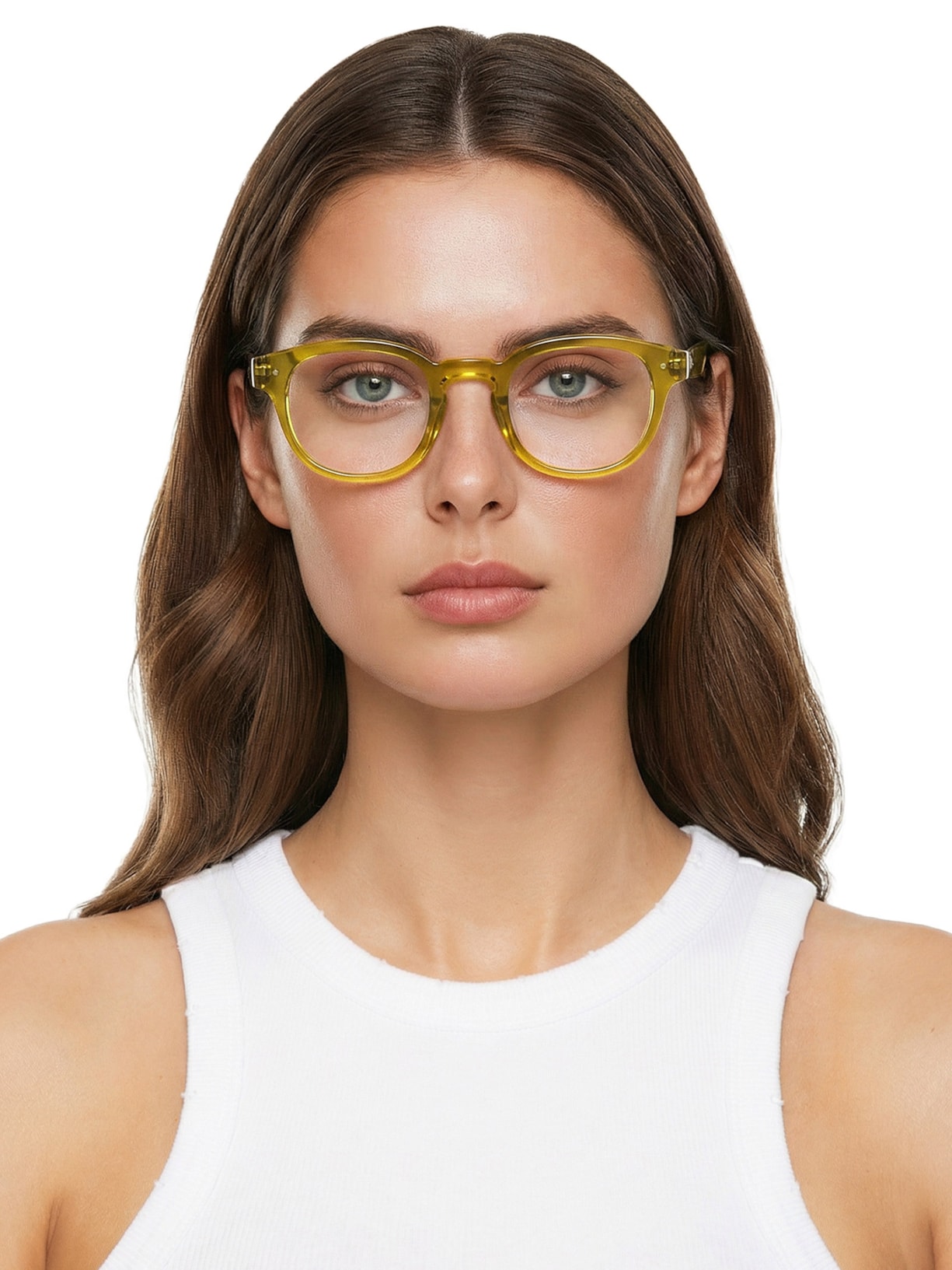 Óculos de Grau Unissex Reading Retro Square Amarelo Izipizi