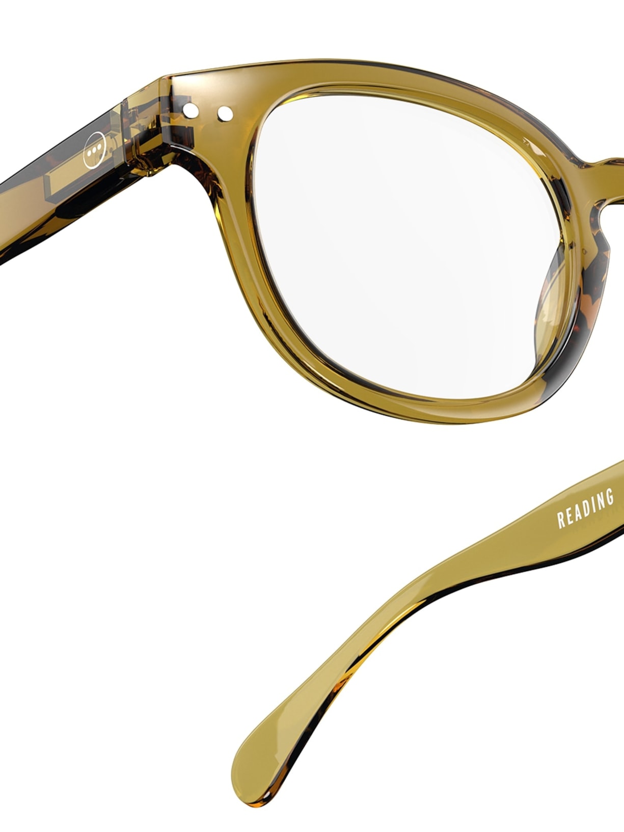 Óculos de Grau Unissex Reading Retro Square Amarelo Izipizi