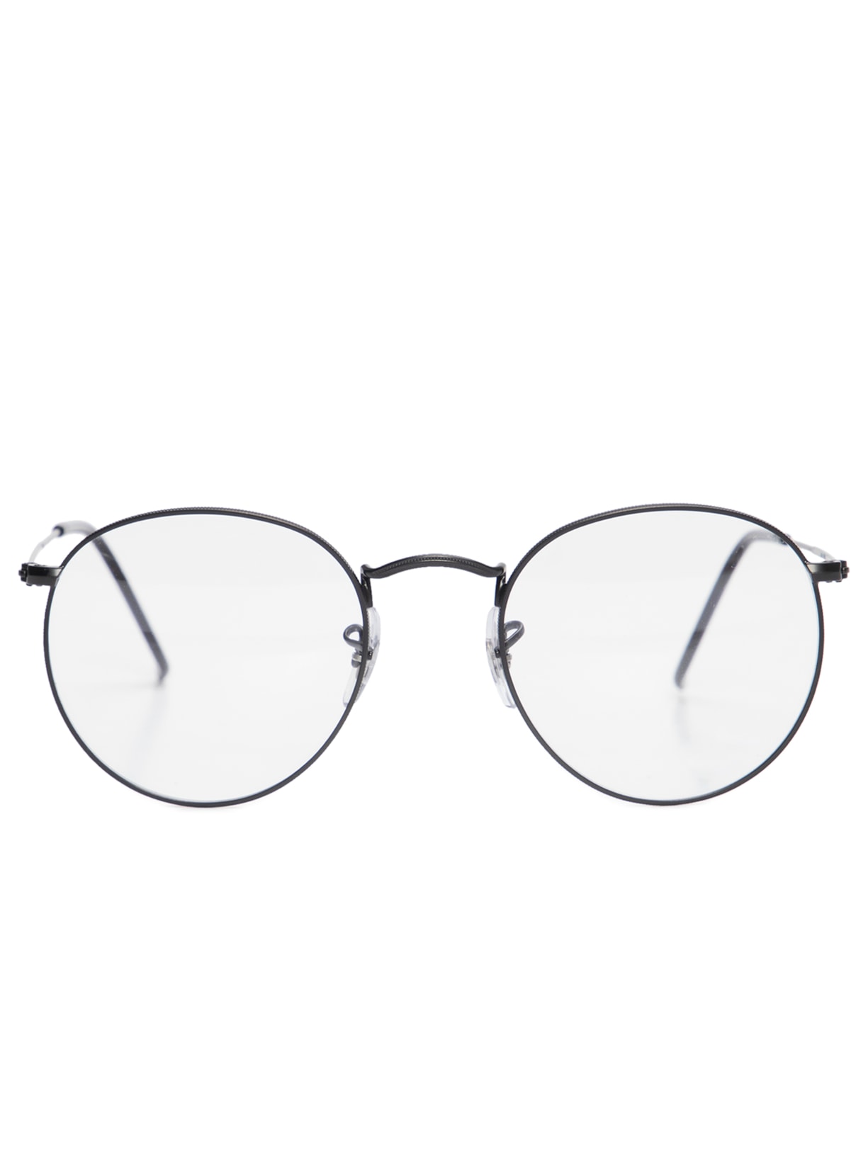 óculos De Grau Unissex Round Metal - Preto