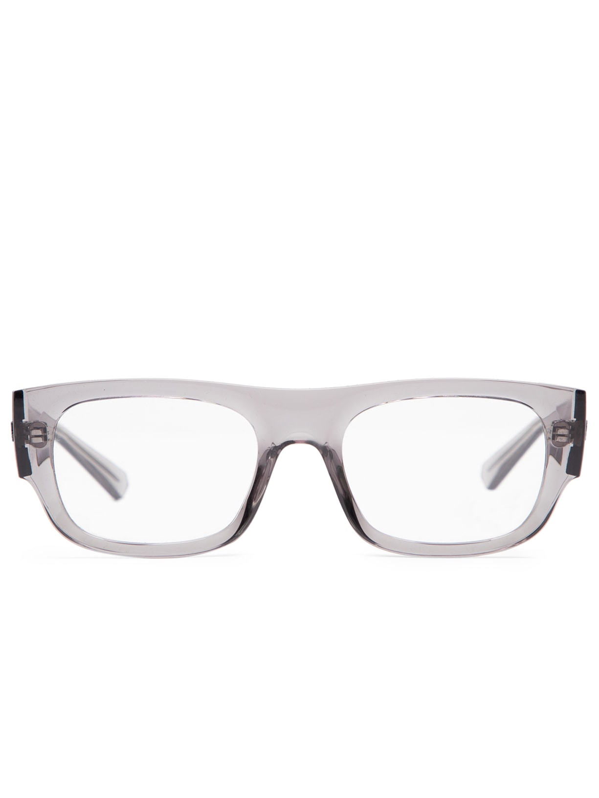 óculos De Grau Unissex Transparente - Cinza