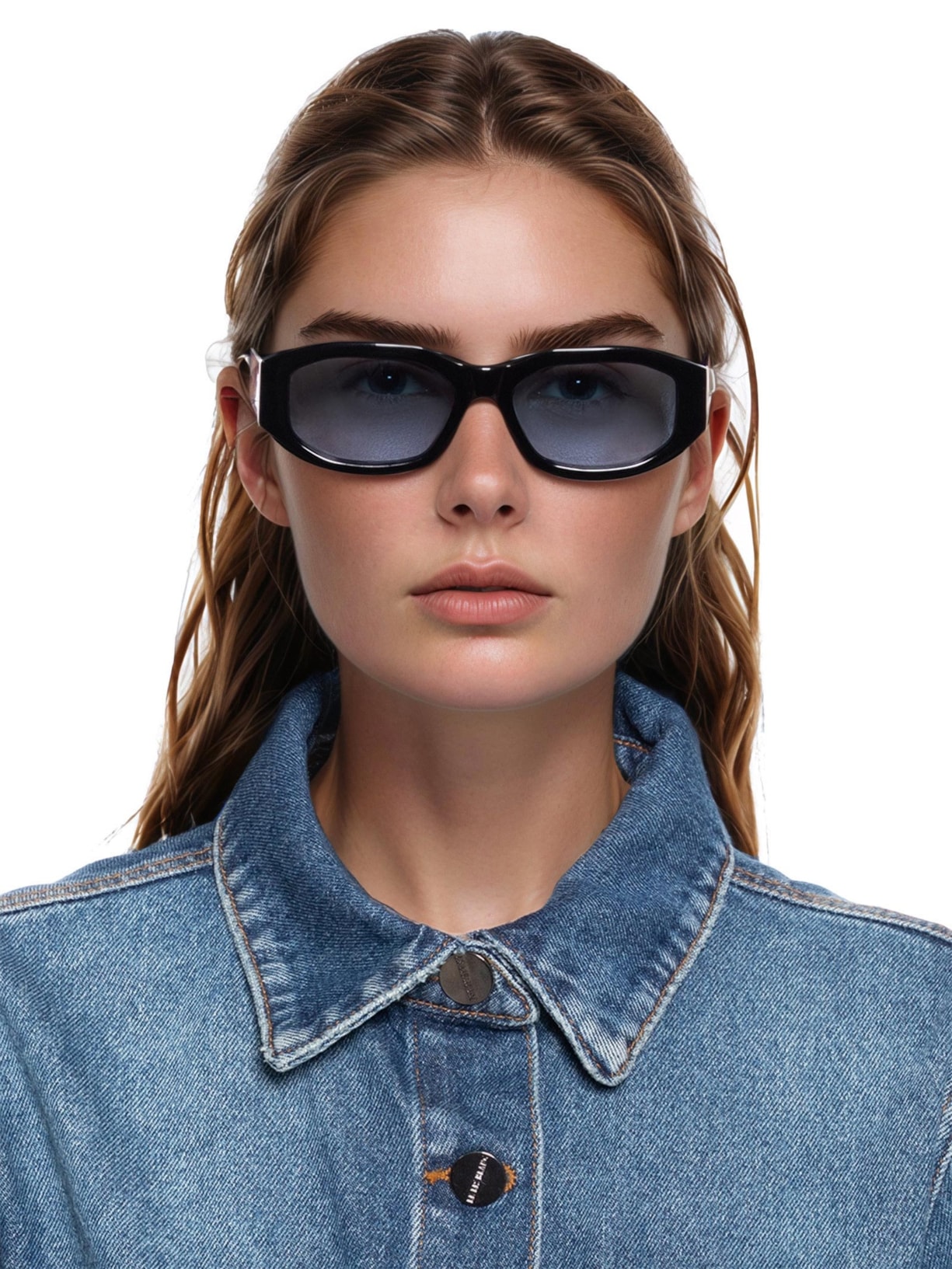 Óculos De Sol Feminino Adulto Amsterdã Preto Shop2gether + Helena Bordon