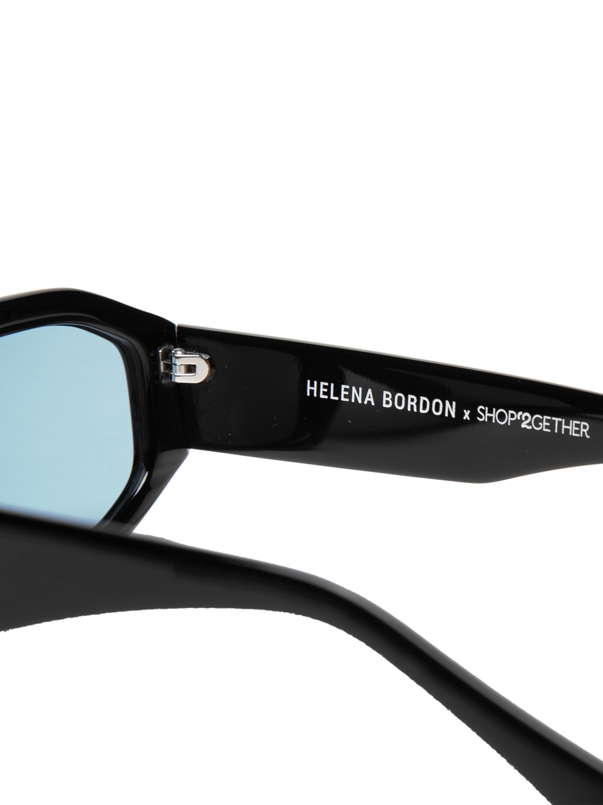 Óculos De Sol Feminino Adulto Amsterdã Preto Shop2gether + Helena Bordon