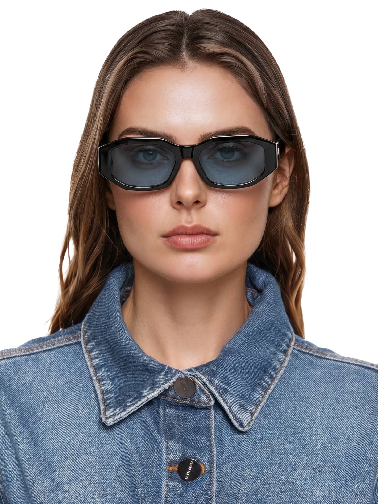 Óculos De Sol Feminino Adulto Amsterdã Preto Shop2gether + Helena Bordon