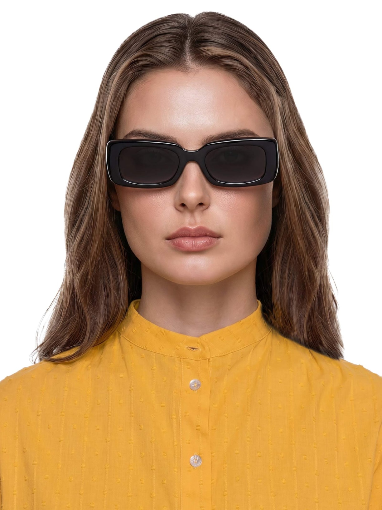 Óculos De Sol Feminino Adulto Mônaco Degradê Preto Helena Bordon