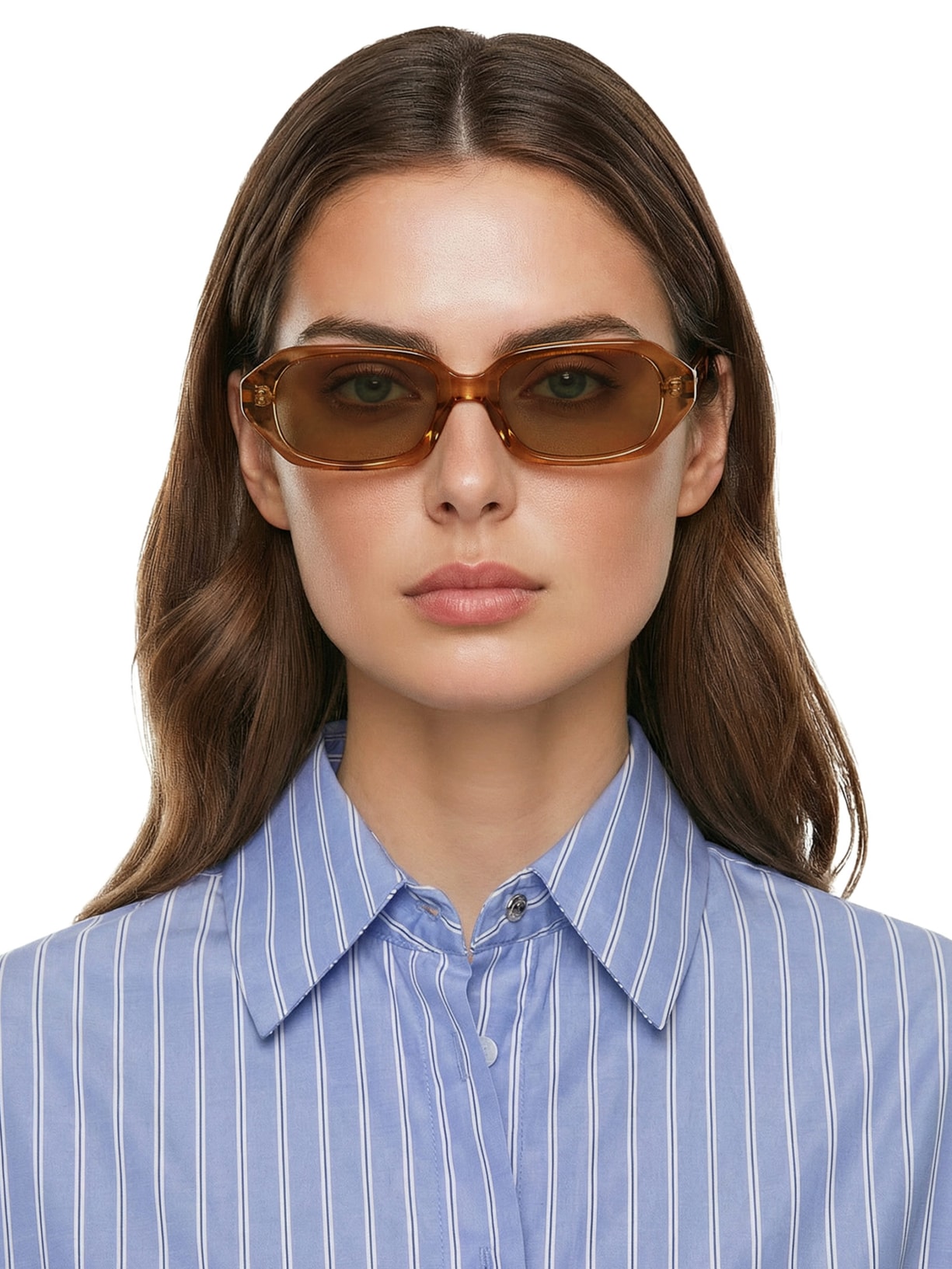 Óculos De Sol Feminino Adulto Munique Transparente Toffe MRCL Amarelo  Helena Bordon