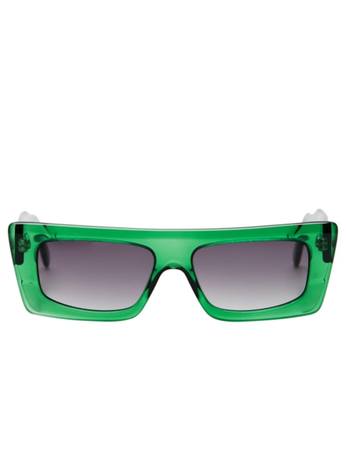 Óculos De Sol Feminino Adulto Nyc Transparente Degradê - Verde