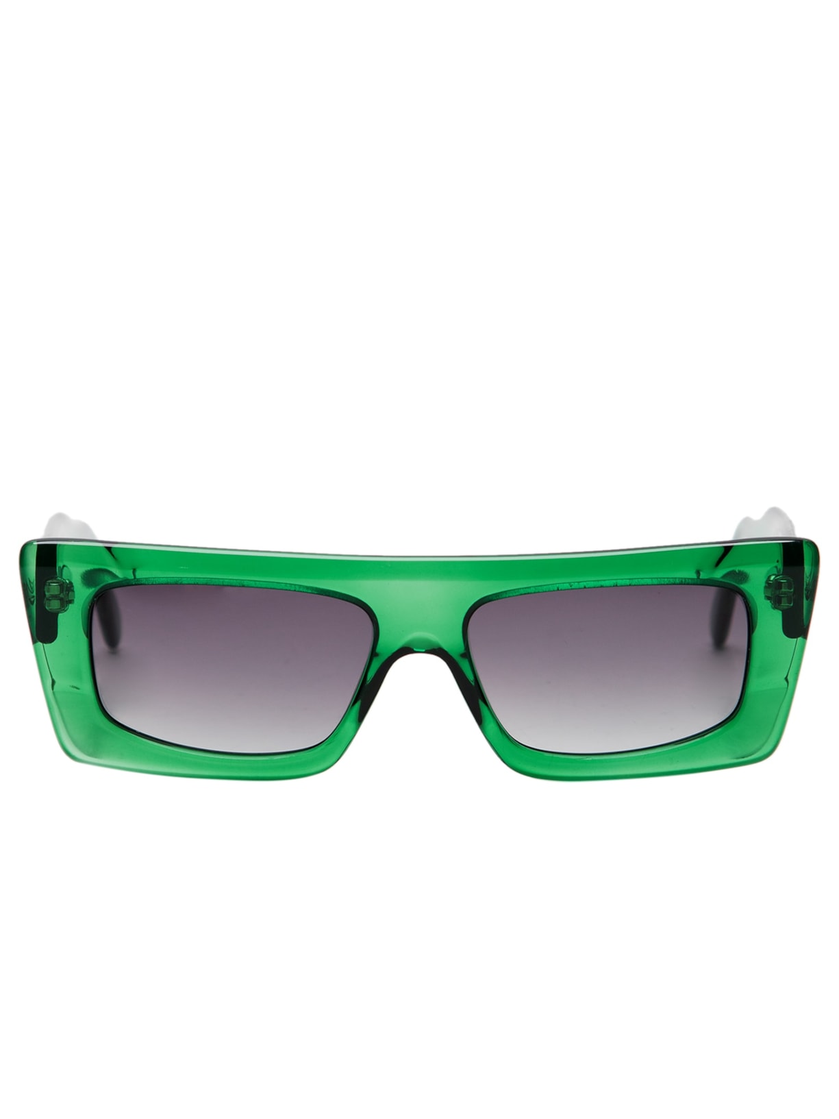 Óculos De Sol Feminino Adulto Nyc Transparente Degradê Verde Helena Bordon