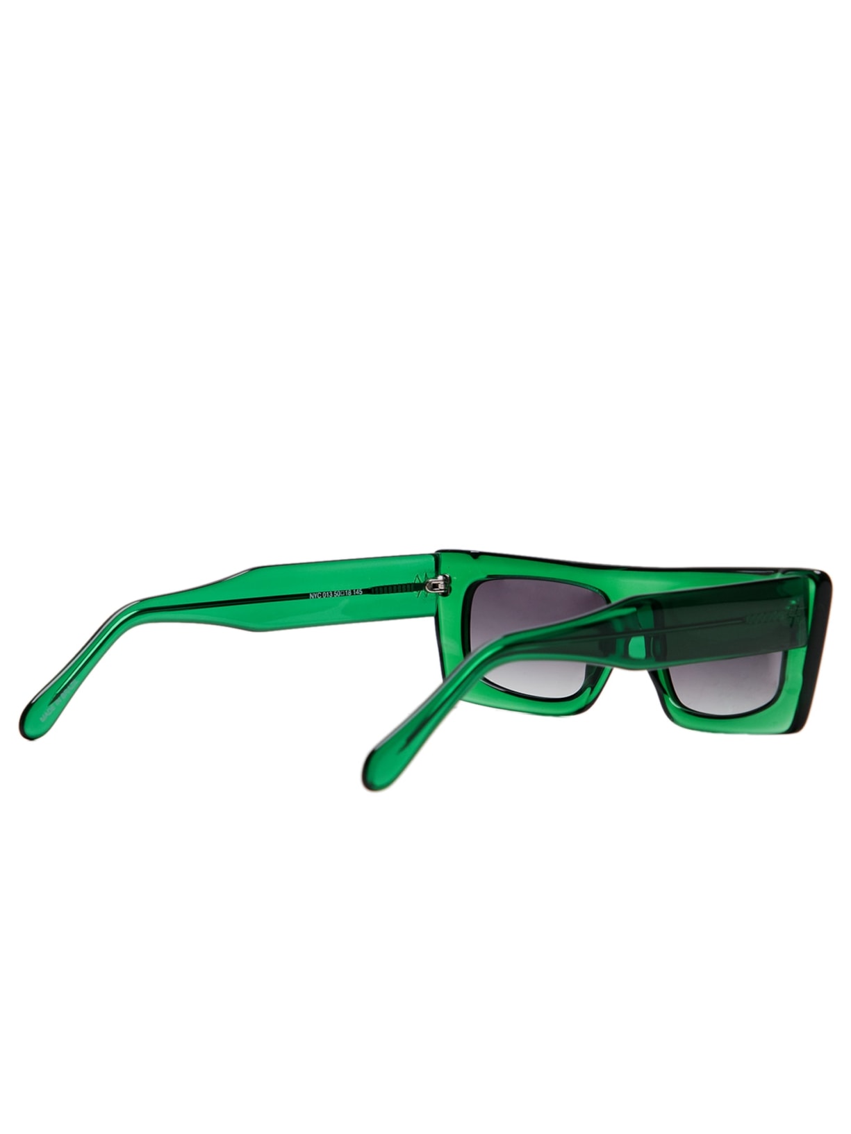 Óculos De Sol Feminino Adulto Nyc Transparente Degradê Verde Helena Bordon