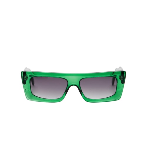 Óculos De Sol Feminino Adulto Nyc Transparente Degradê - Verde